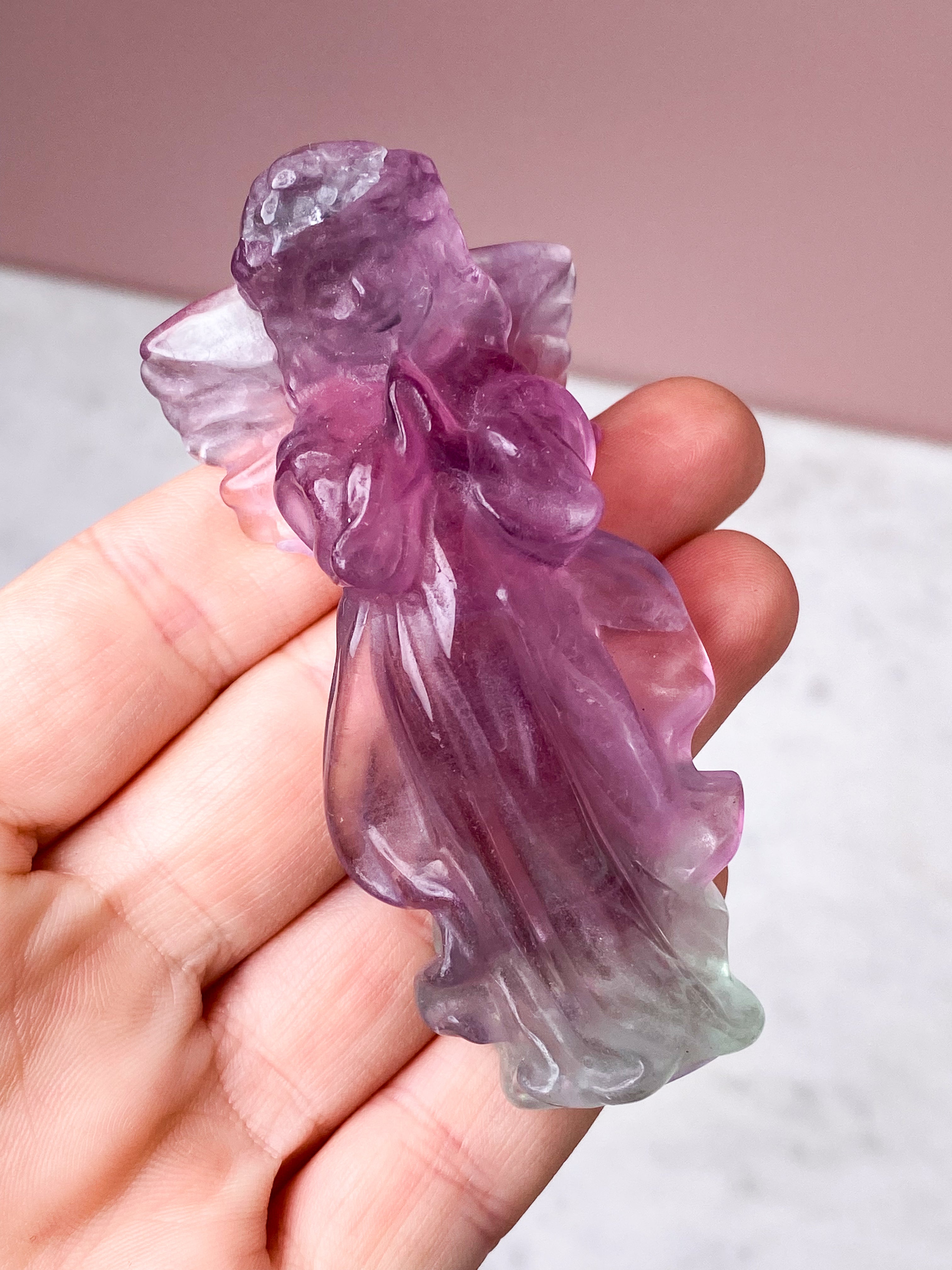 Vin röd fluorit torn - sällsynt