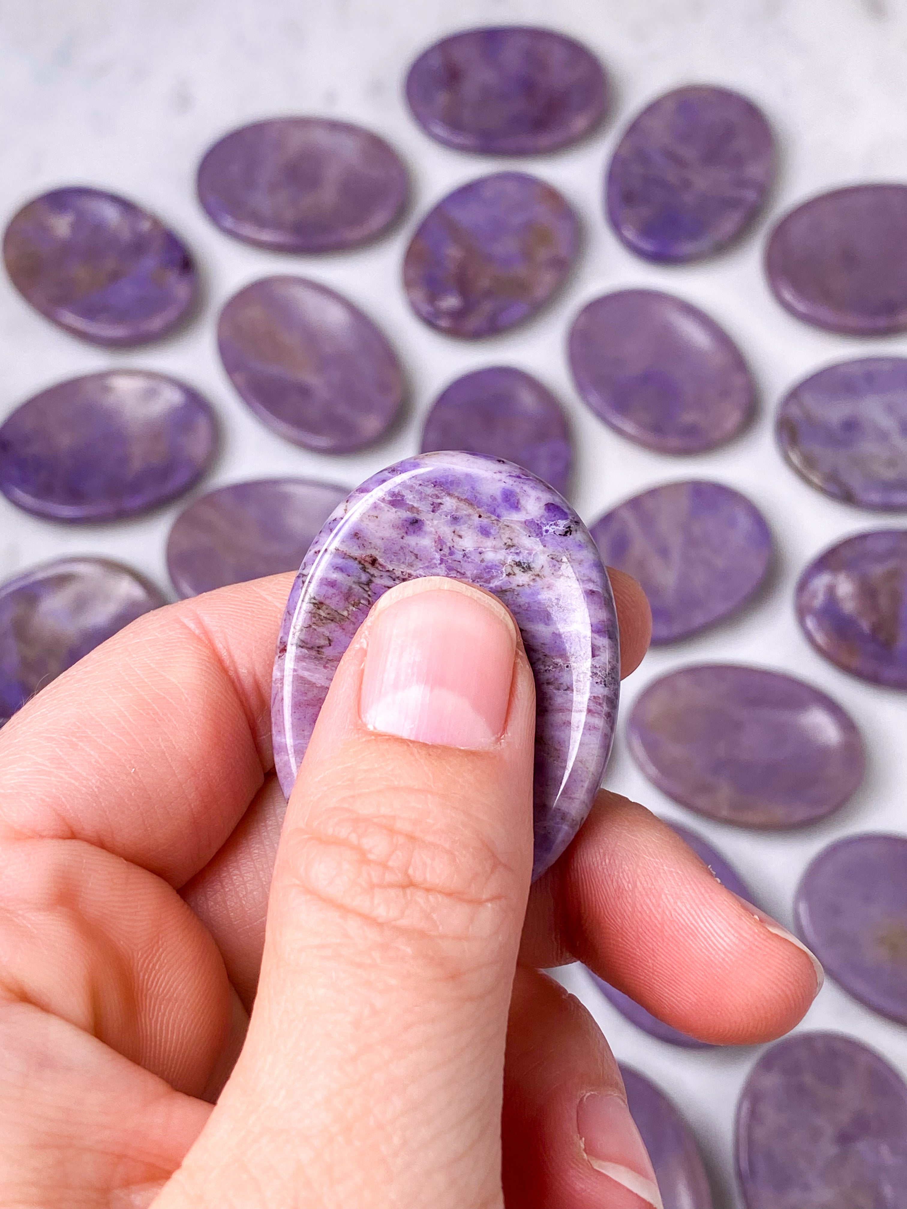 Lavendel Jade Worrystone