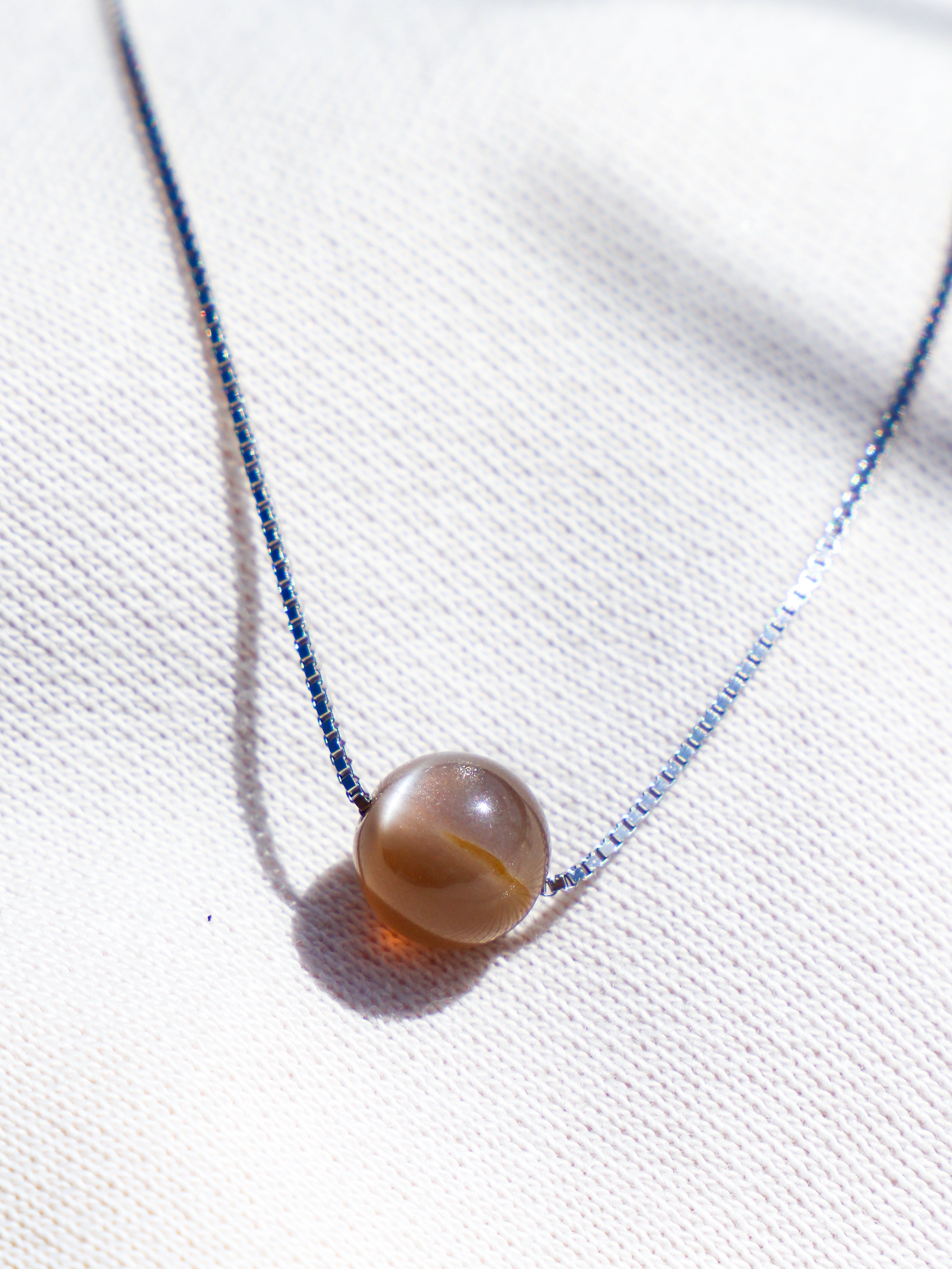 Akvamarin - Petite Heart - Guld