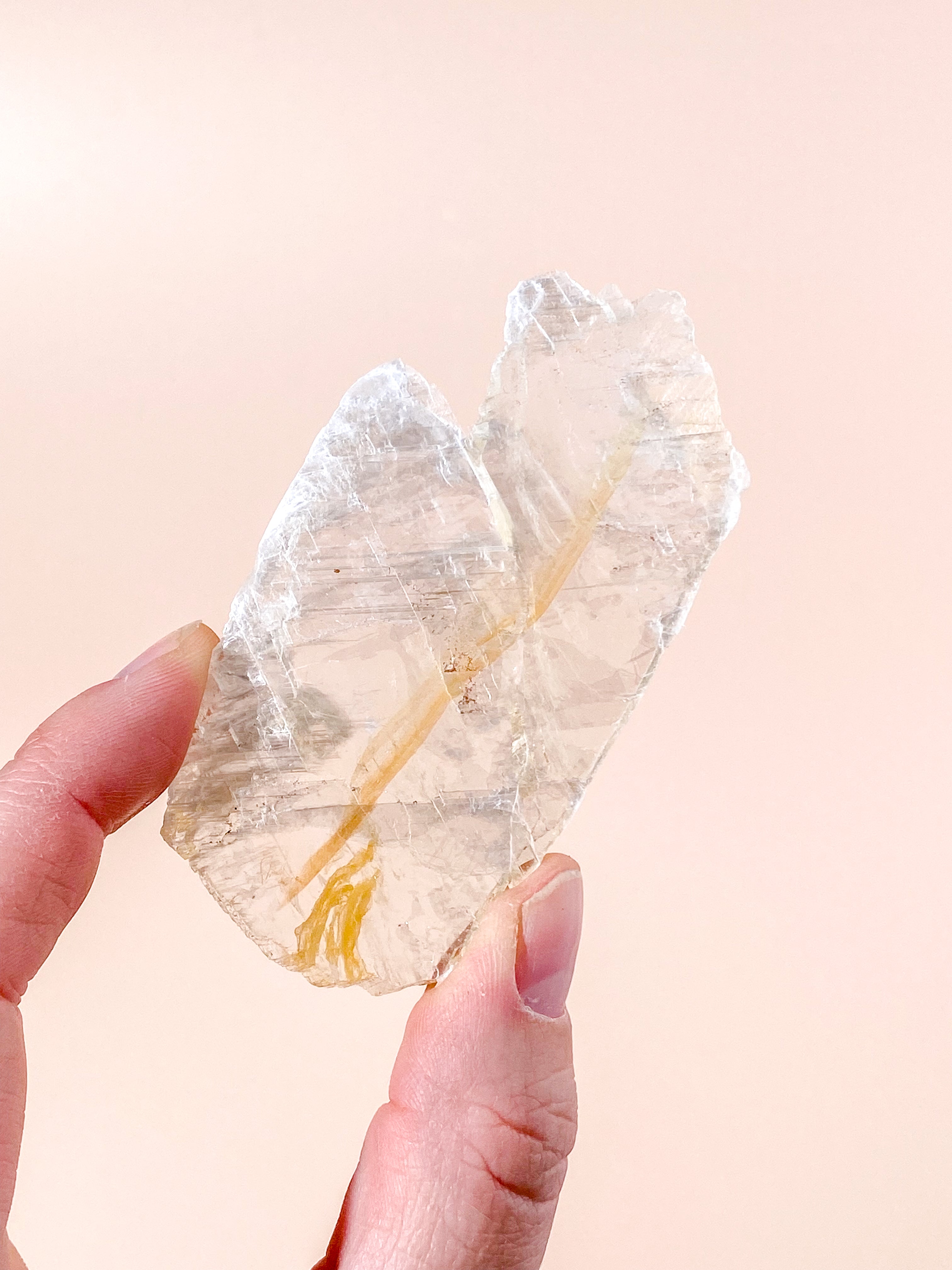 Golden Phantom Selenite (nr 1) Exklusiv kvalitet