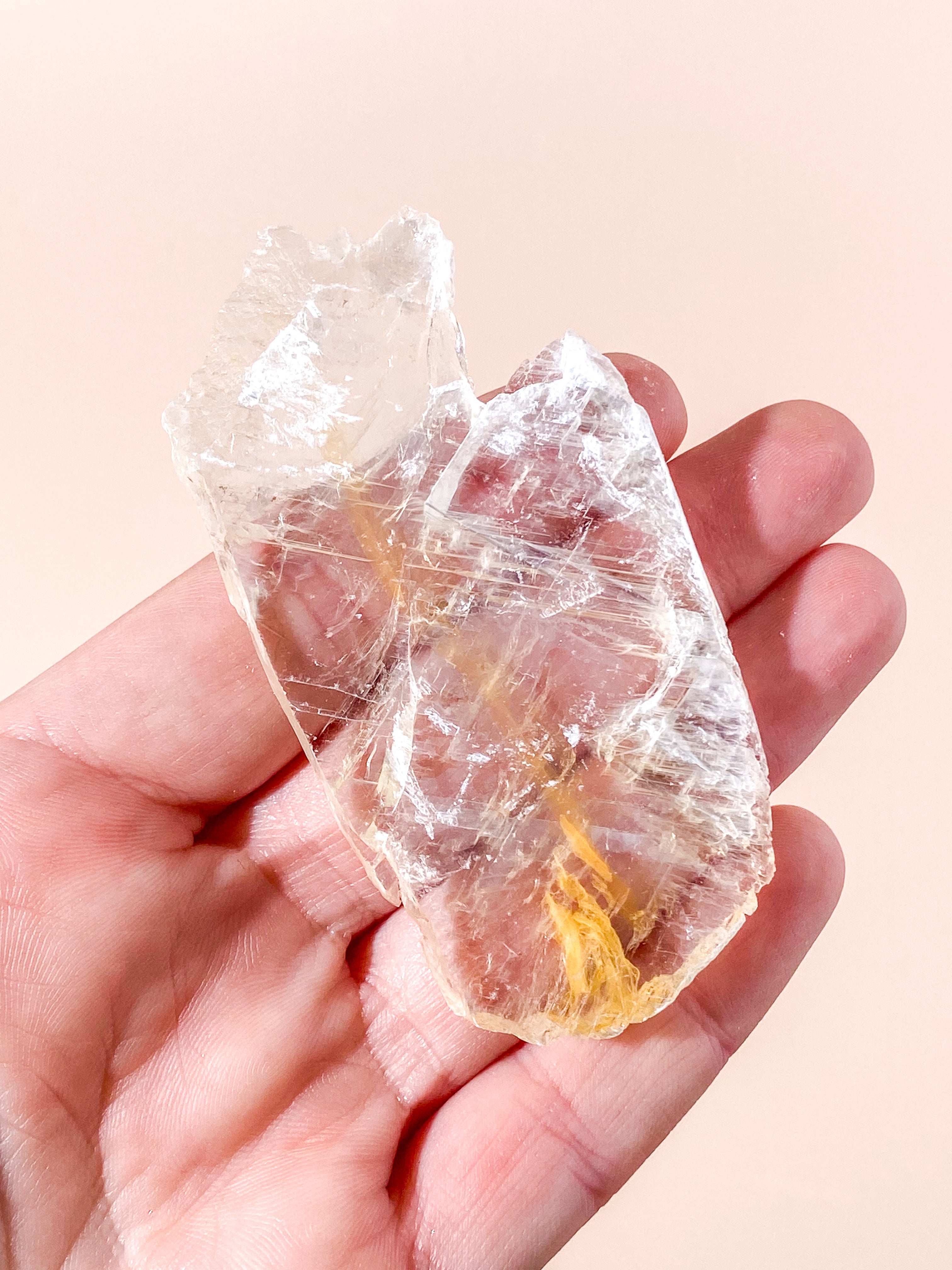 Golden Phantom Selenite (nr 1) Exklusiv kvalitet