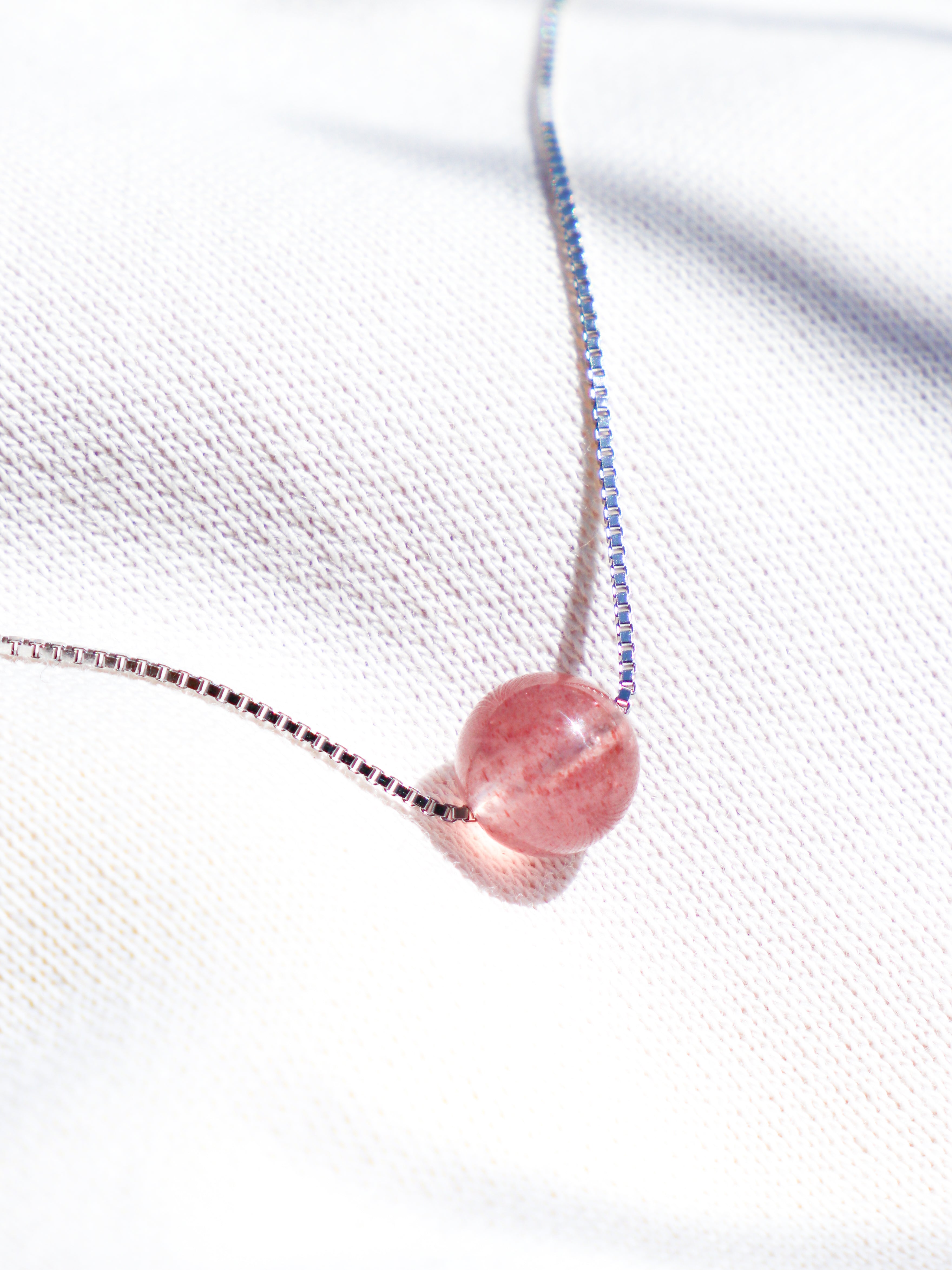 Akvamarin - Petite Heart - Guld