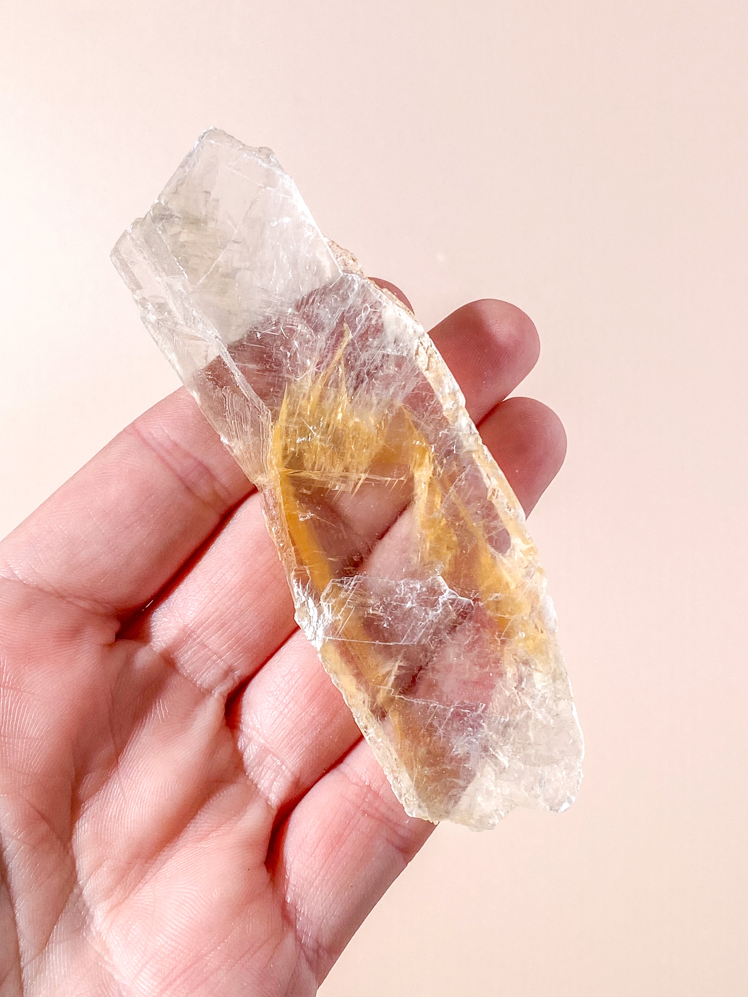 Golden Phantom Selenite (nr 4) Exklusiv kvalitet