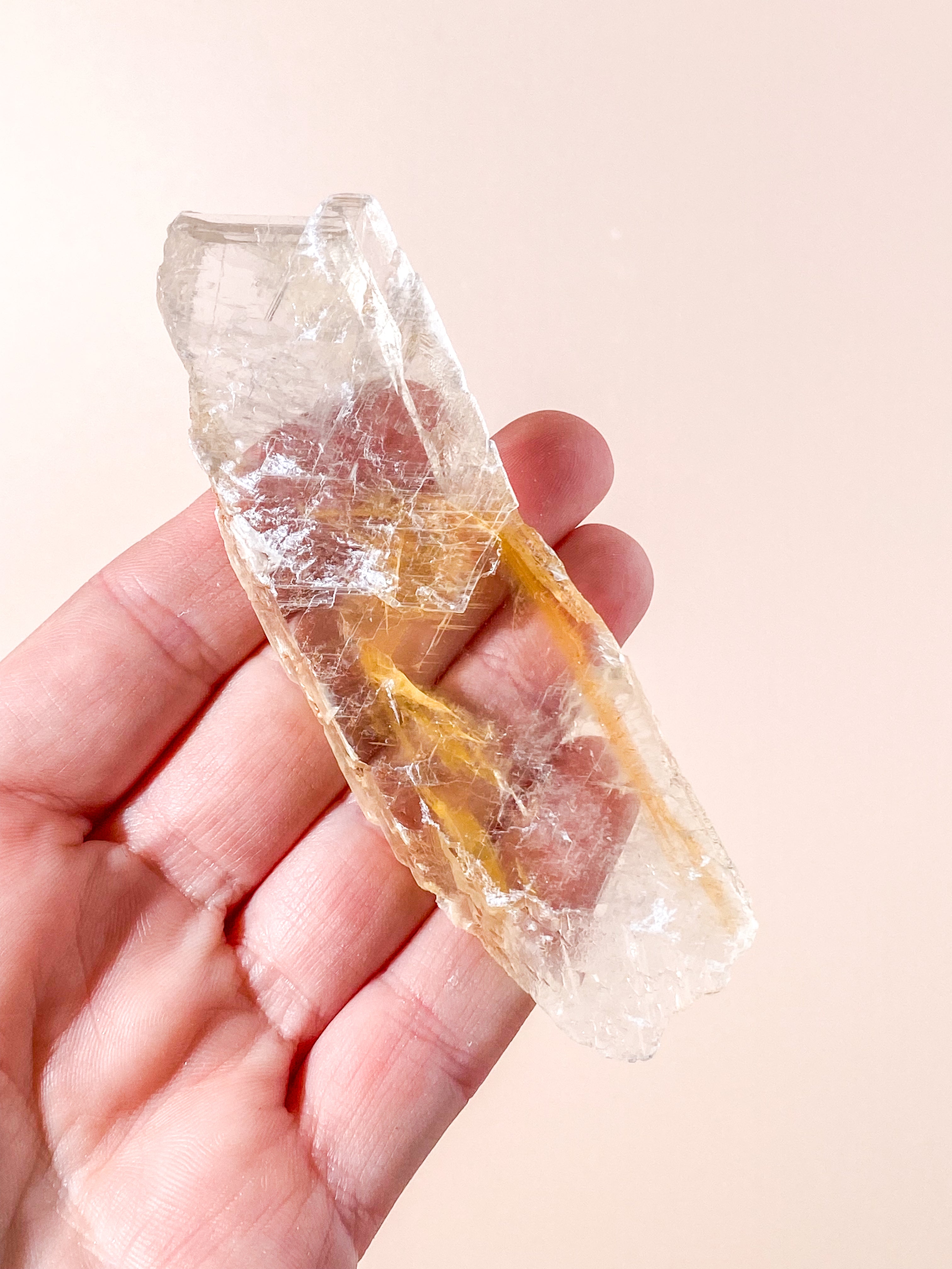 Golden Phantom Selenite (nr 4) Exklusiv kvalitet