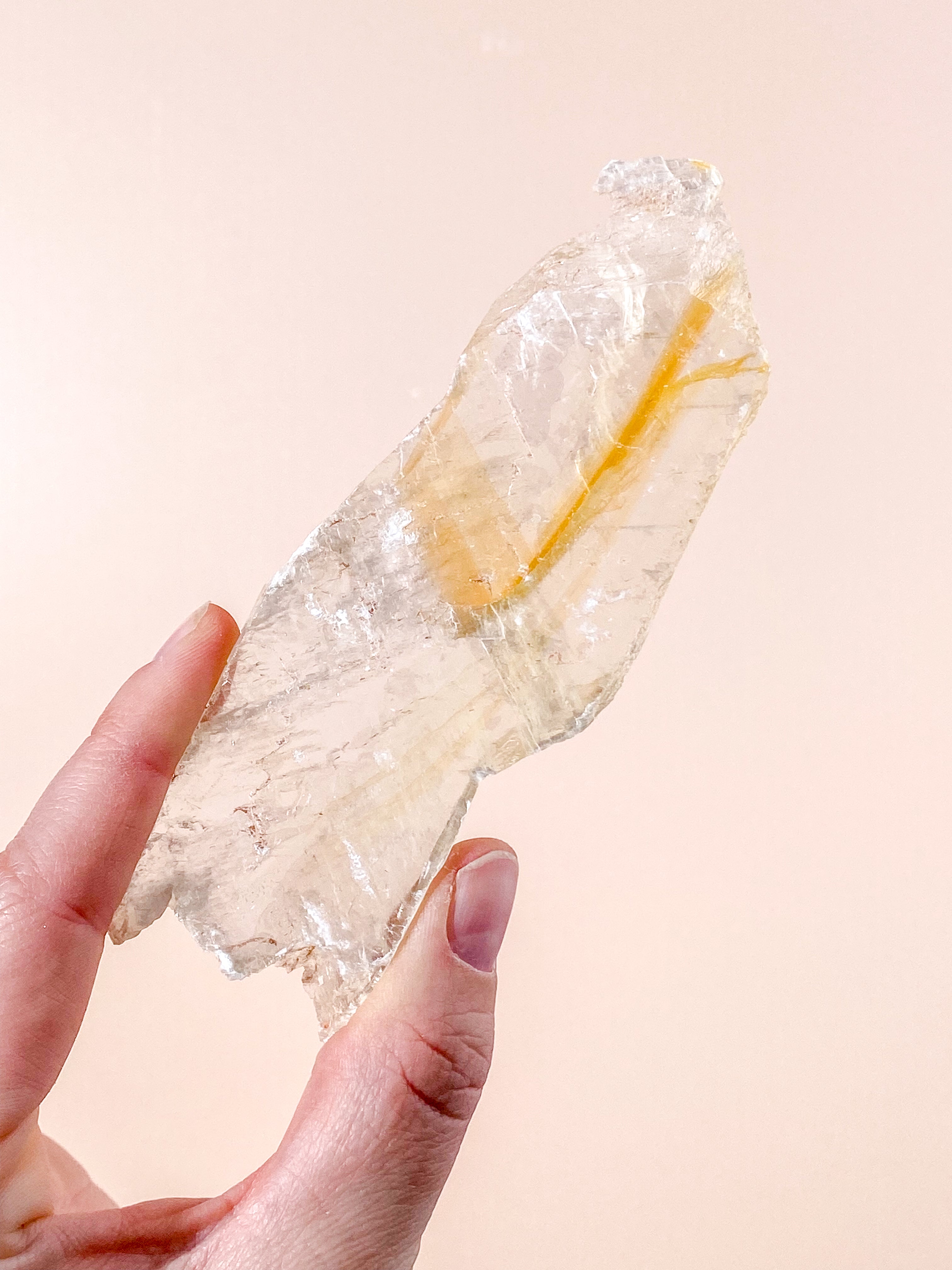 Golden Phantom Selenite (nr 6) Exklusiv kvalitet