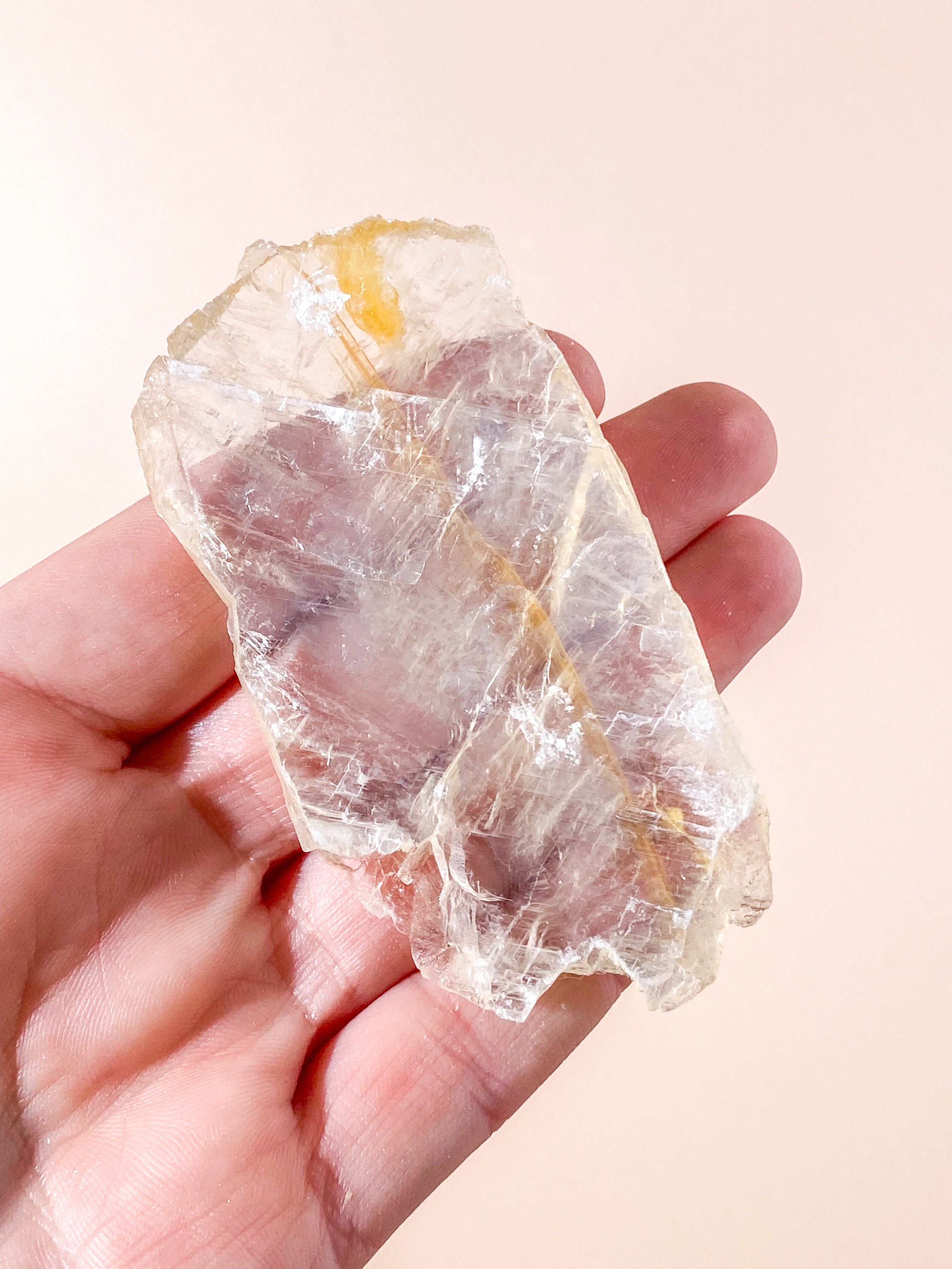 Golden Phantom Selenite (nr 7) Exklusiv kvalitet