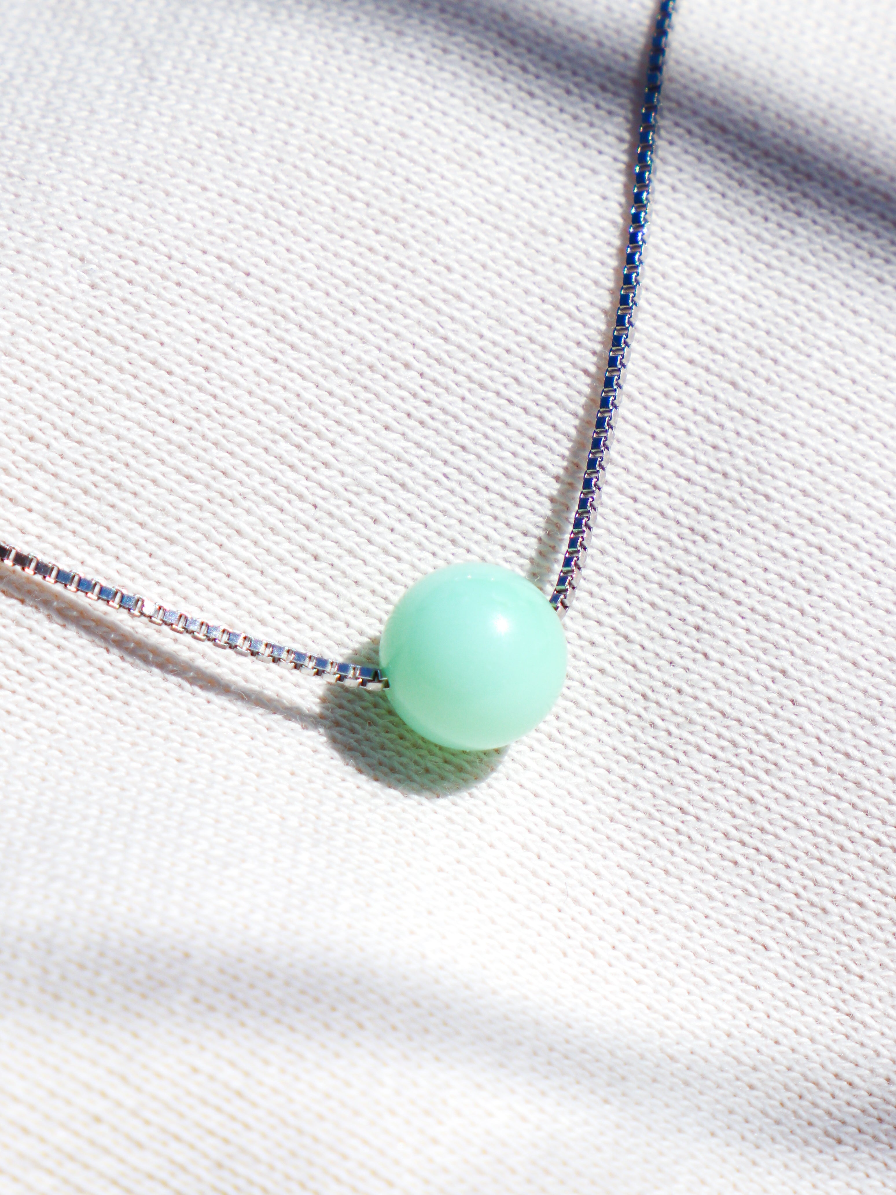 Akvamarin - Petite Heart - Guld