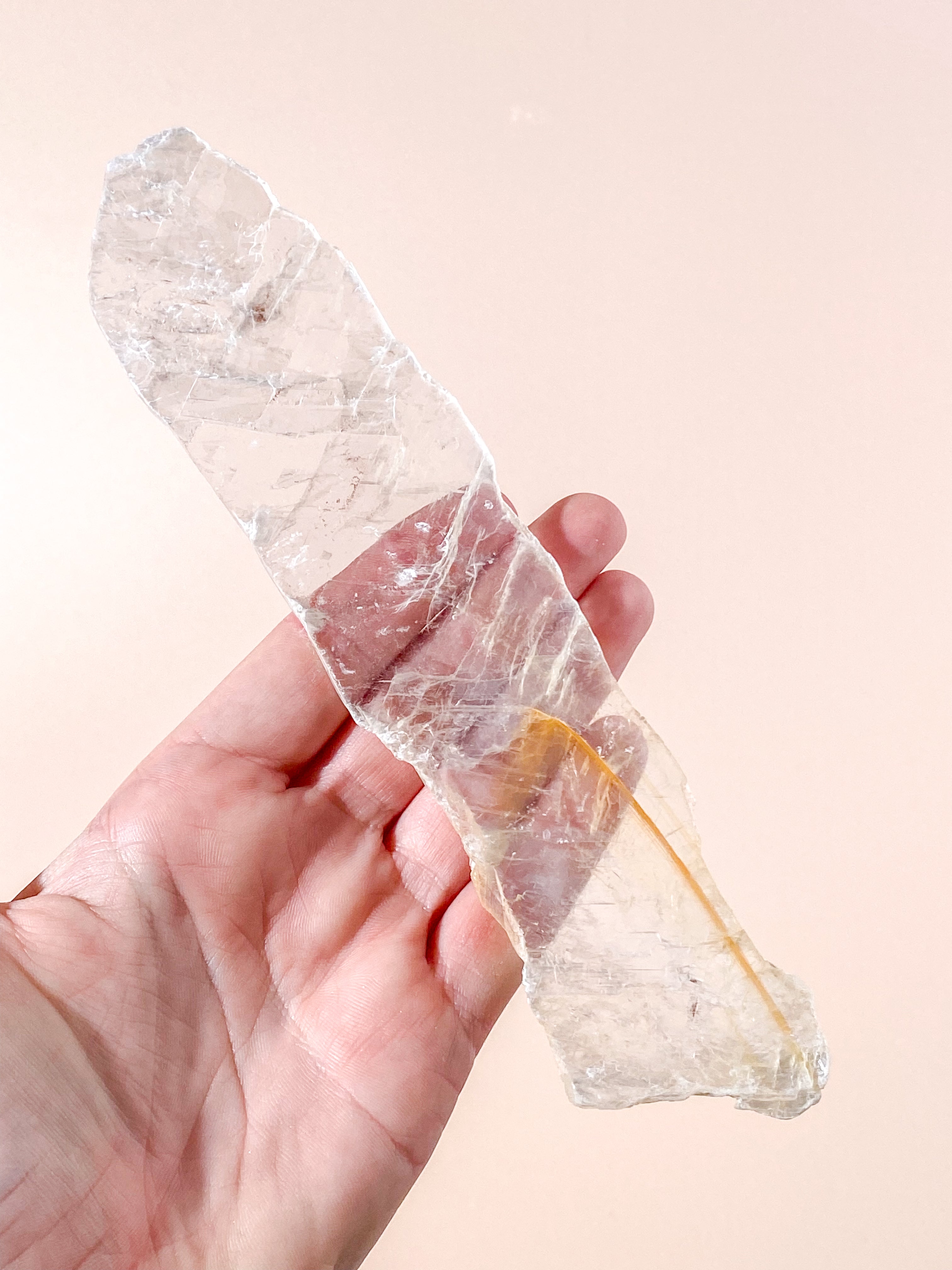 Golden Phantom Selenite (nr 8) Exklusiv kvalitet