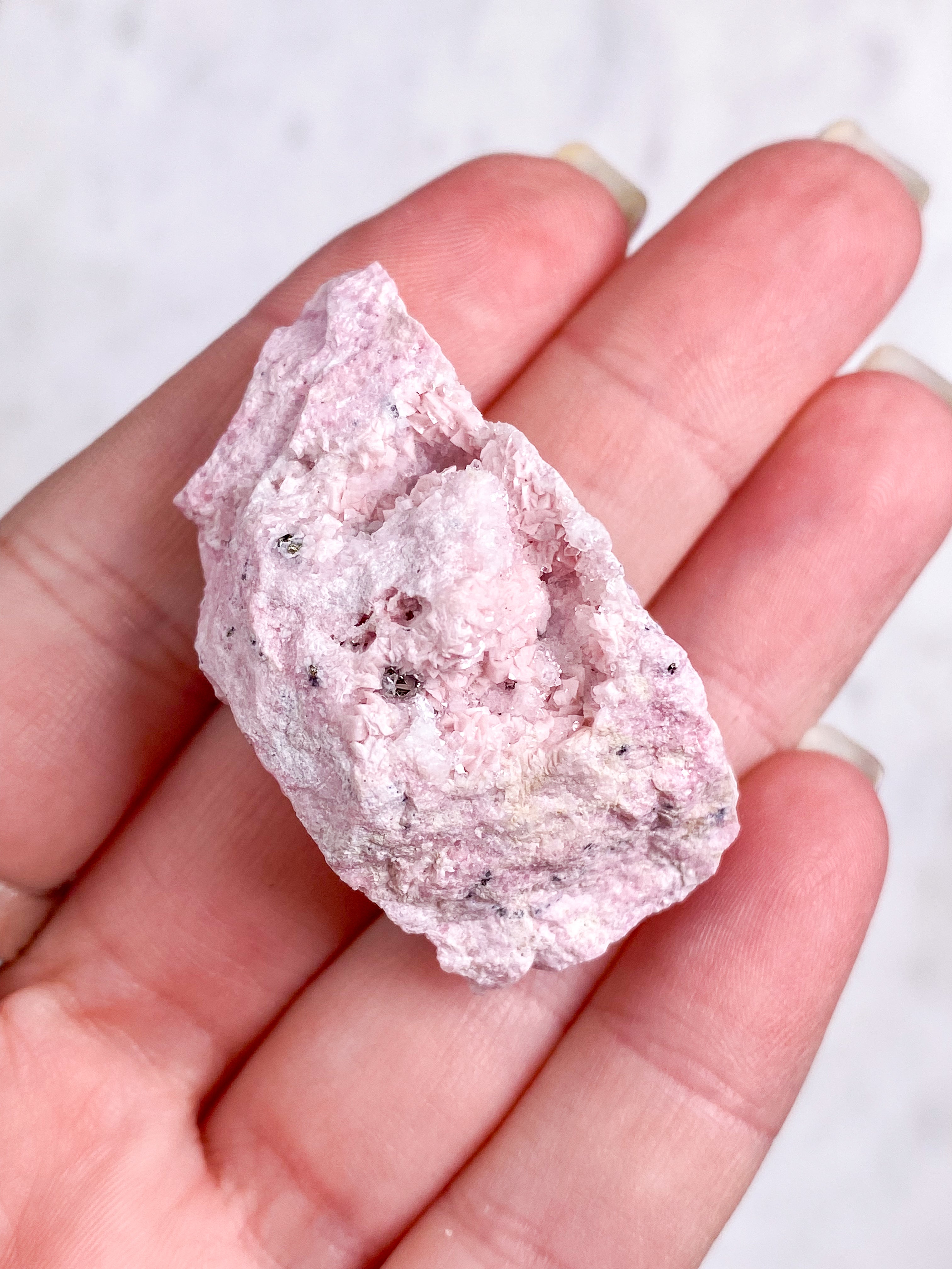 Rhodochrositkluster från Peru (nr 1)