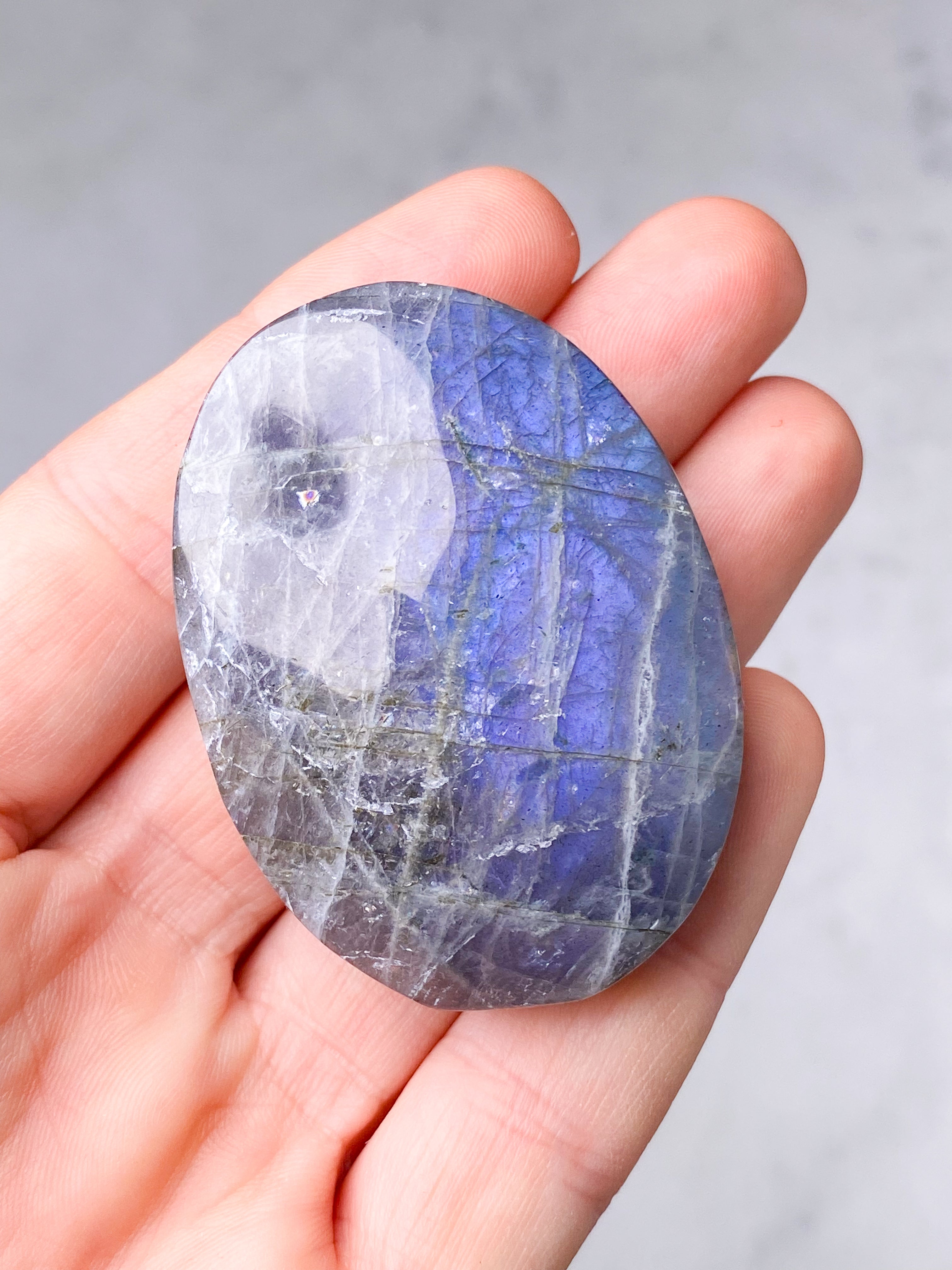 Guld labradorite hjärta