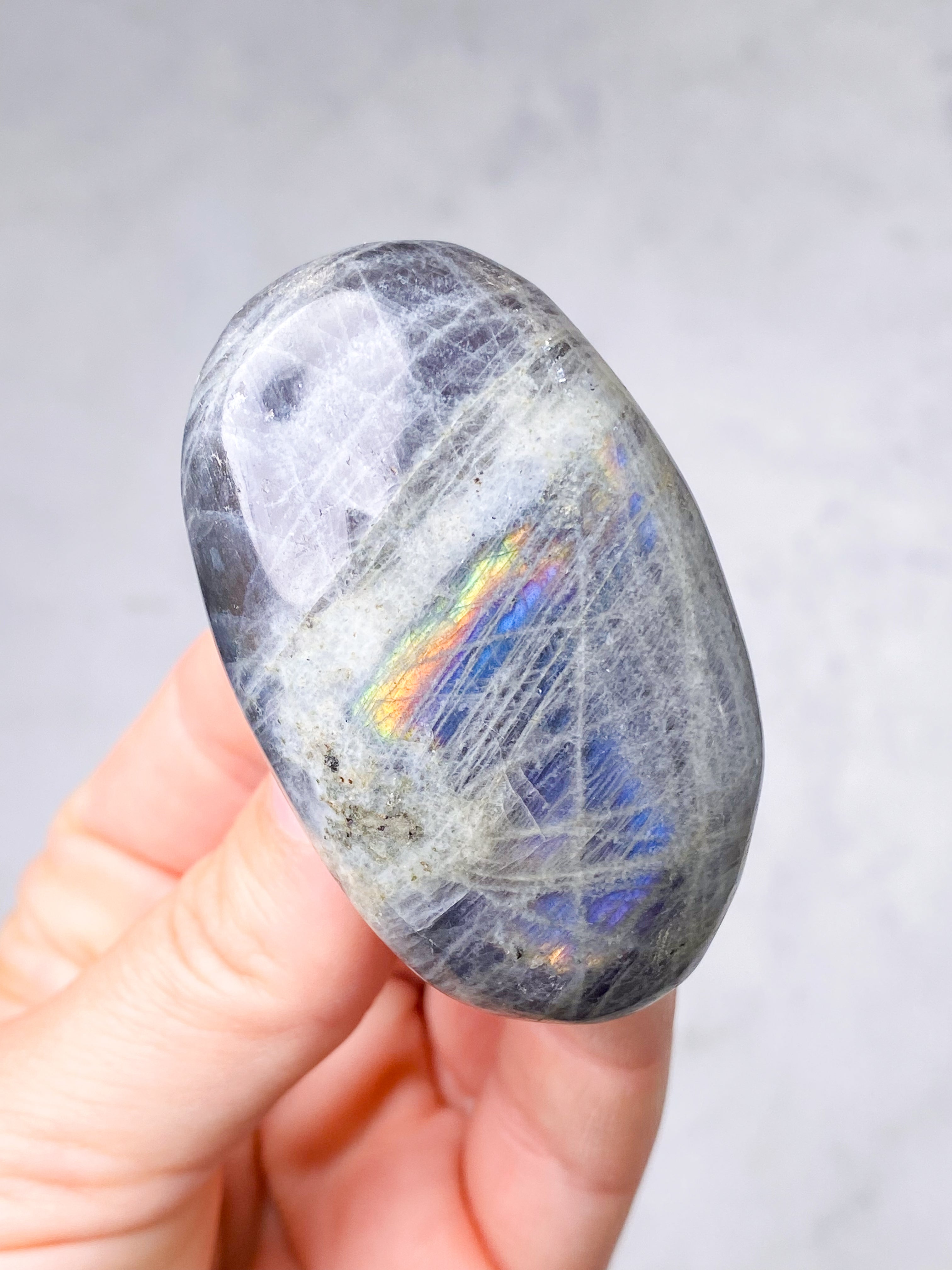 Guld labradorite hjärta