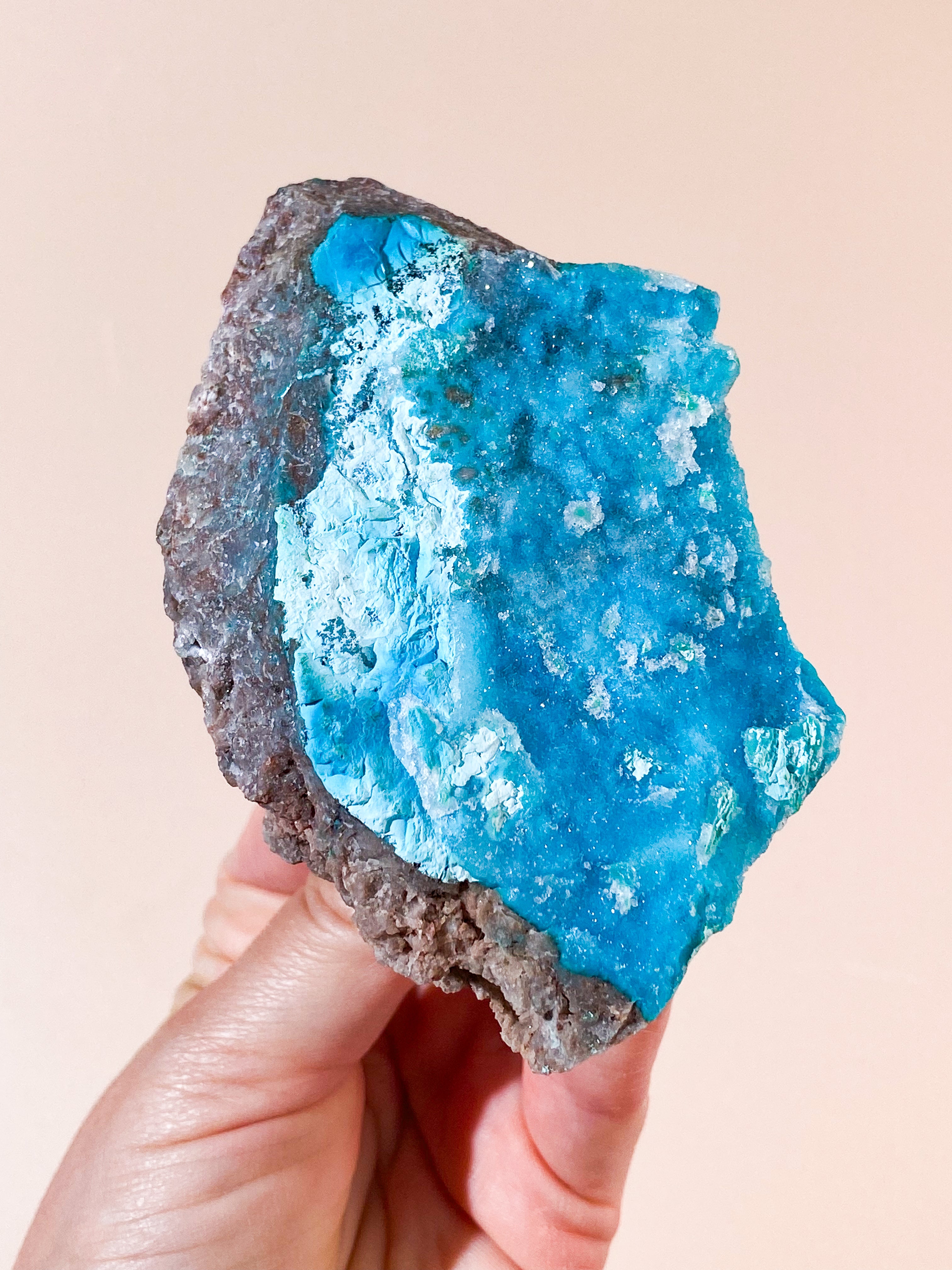 Druzy Pseudo Krysokolla (Nr. 34) Extra kvalitet