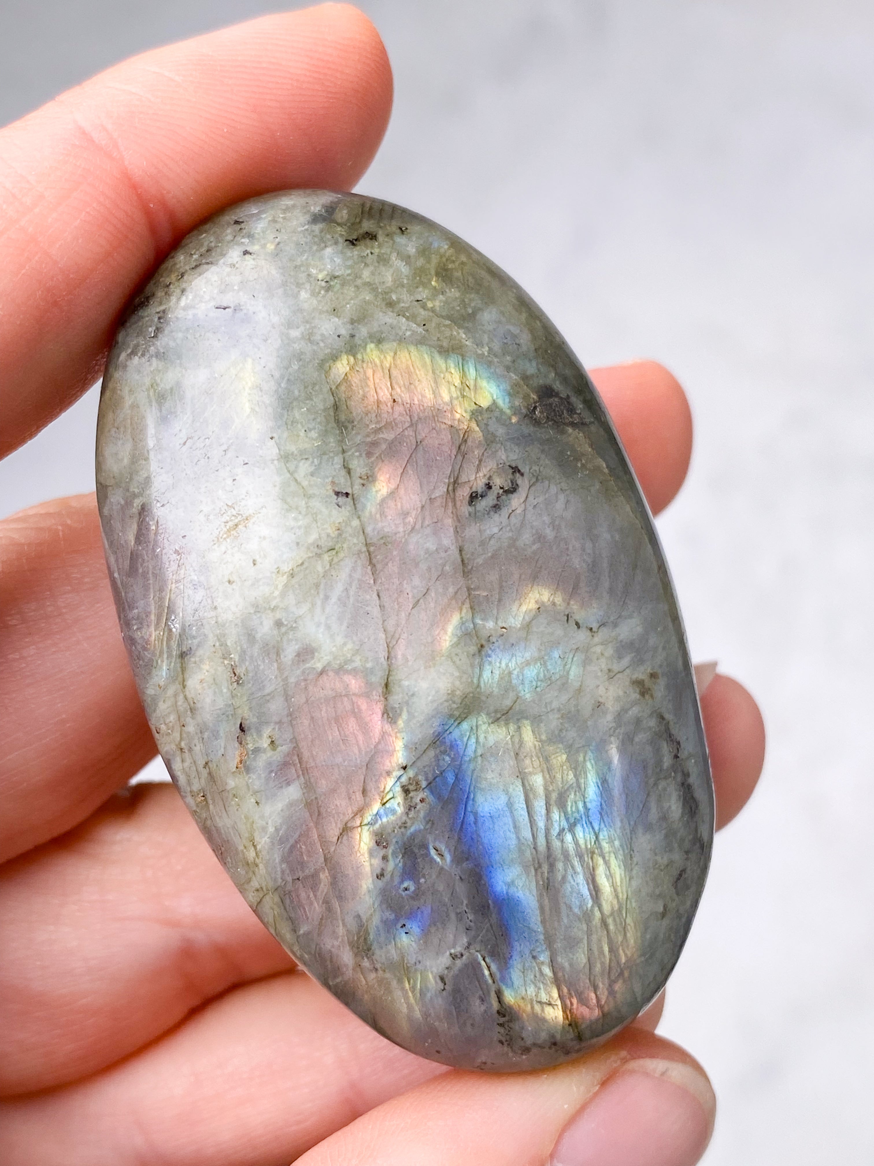 Guld labradorite hjärta