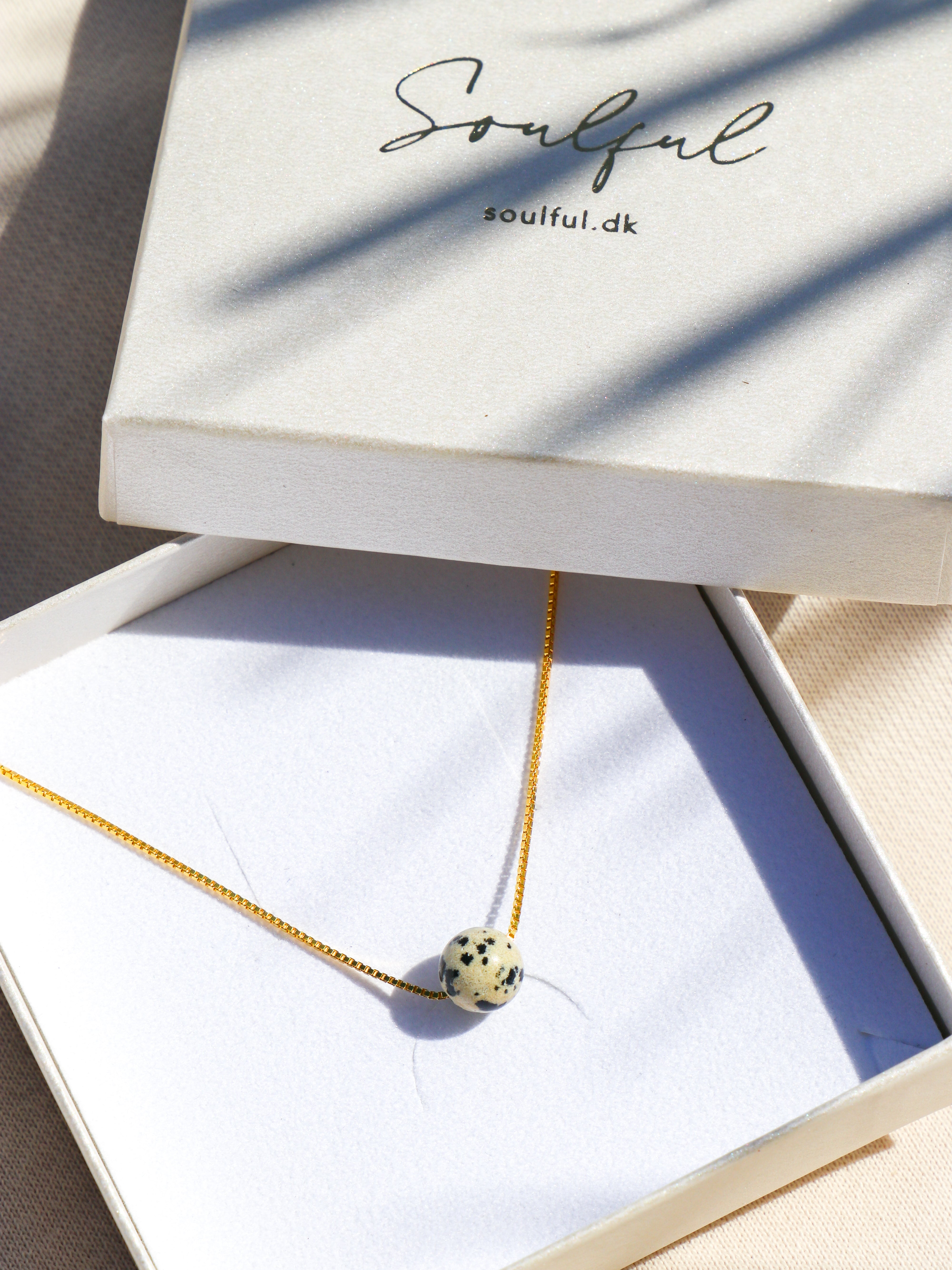 Akvamarin - Petite Heart - Guld