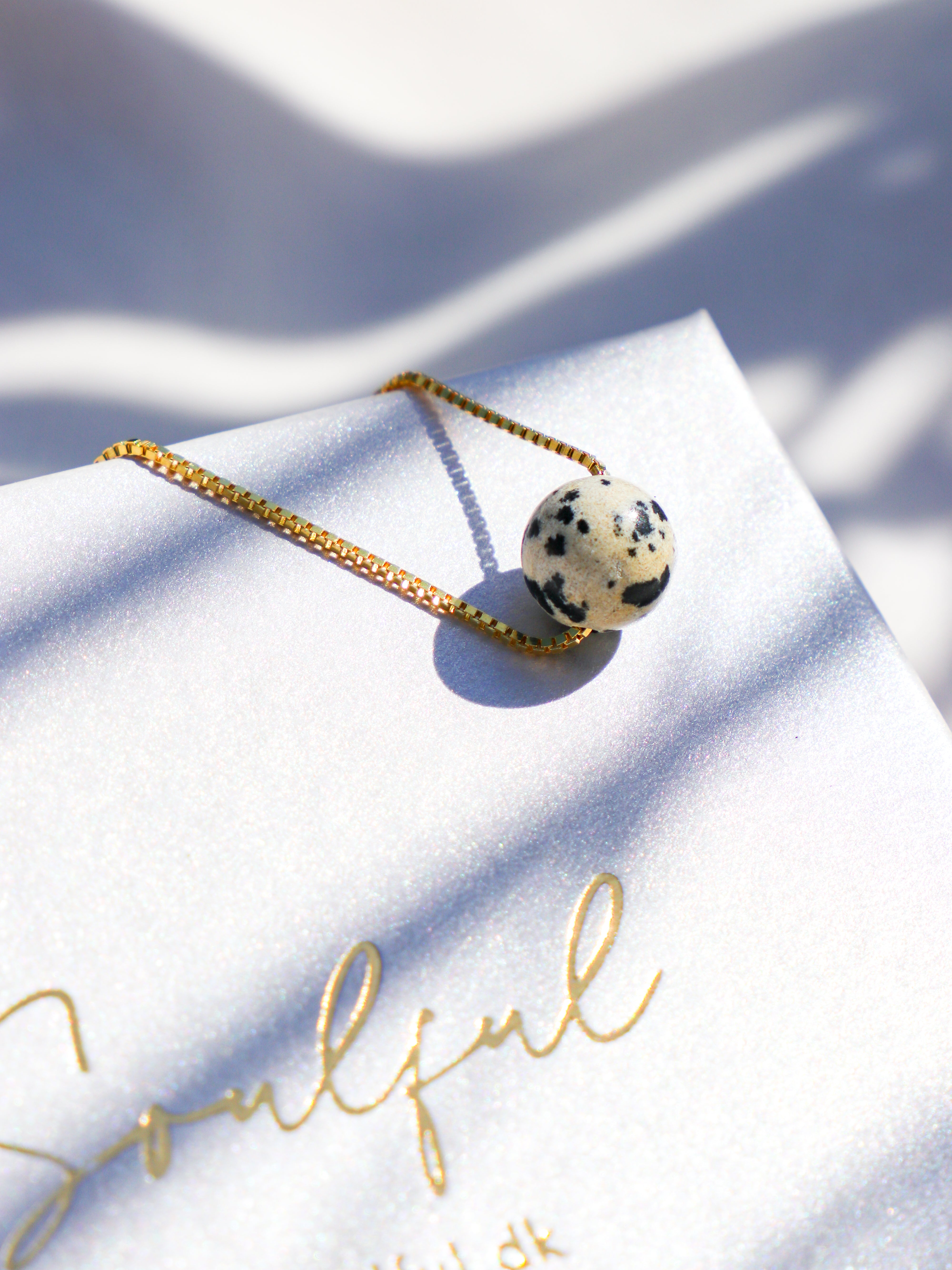 Akvamarin - Petite Heart - Guld