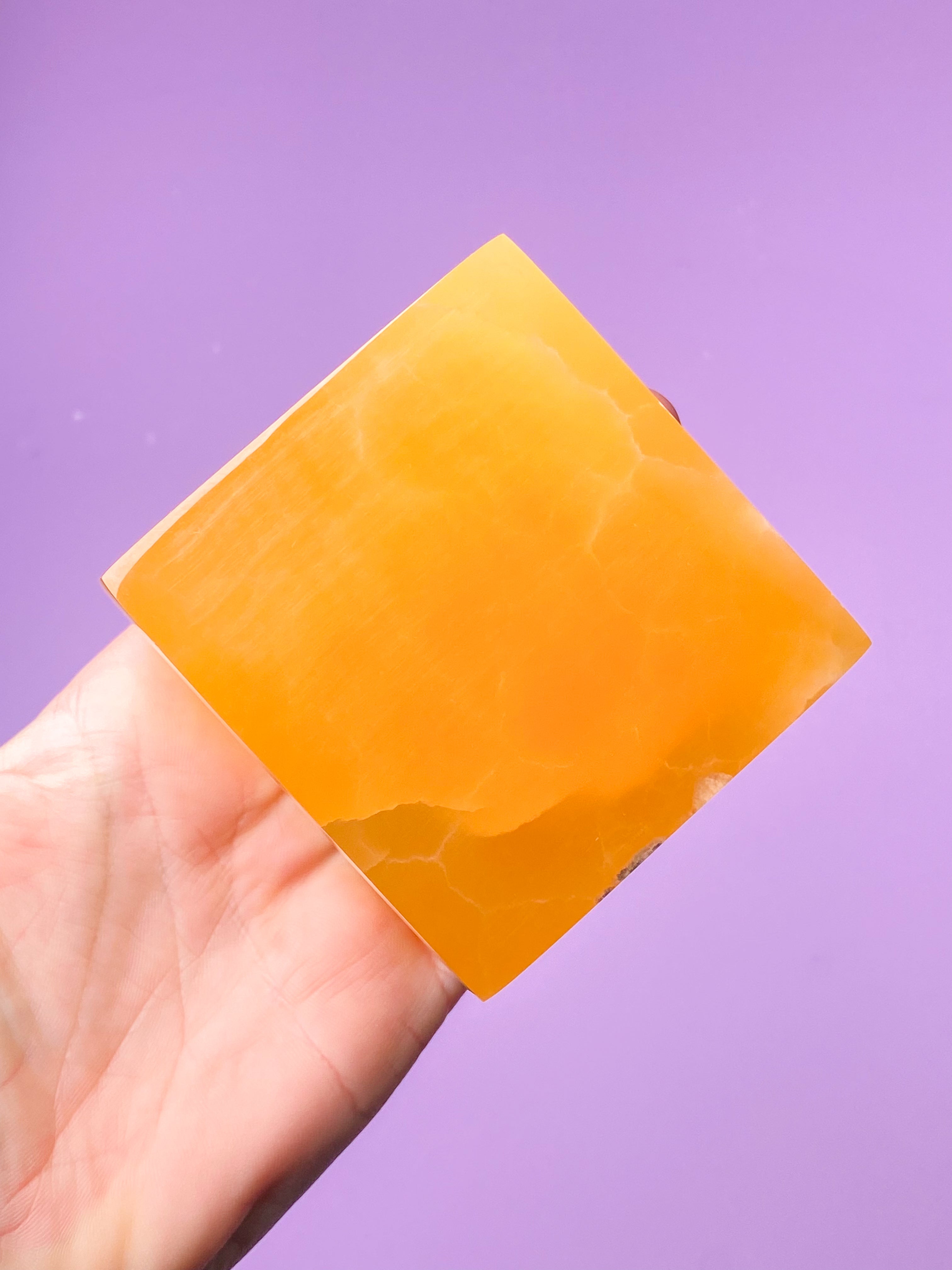 Honeycomb Calcit Kube (Nr. 5)