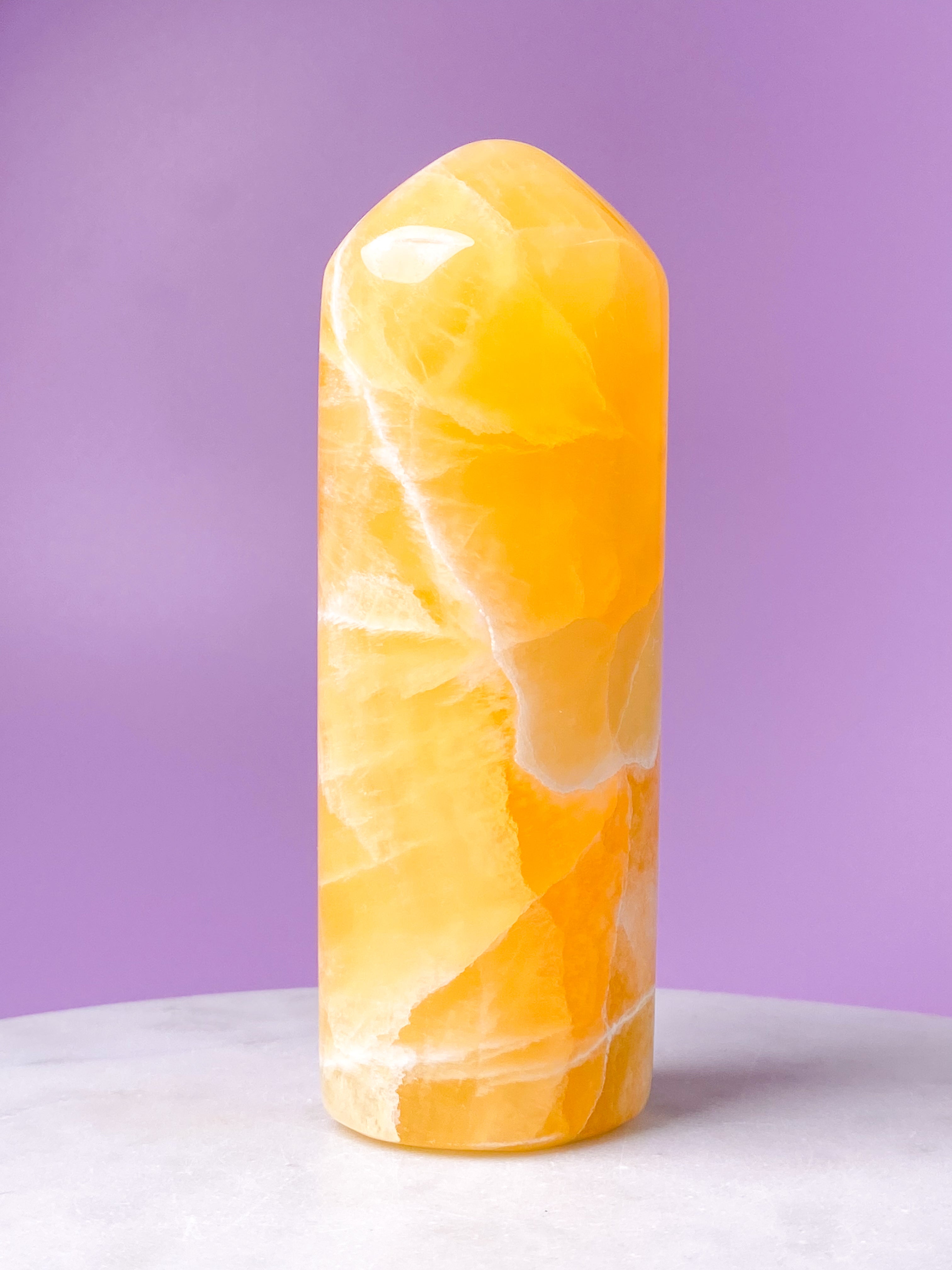 Honeycomb Calcit Tårn (Nr. 4)