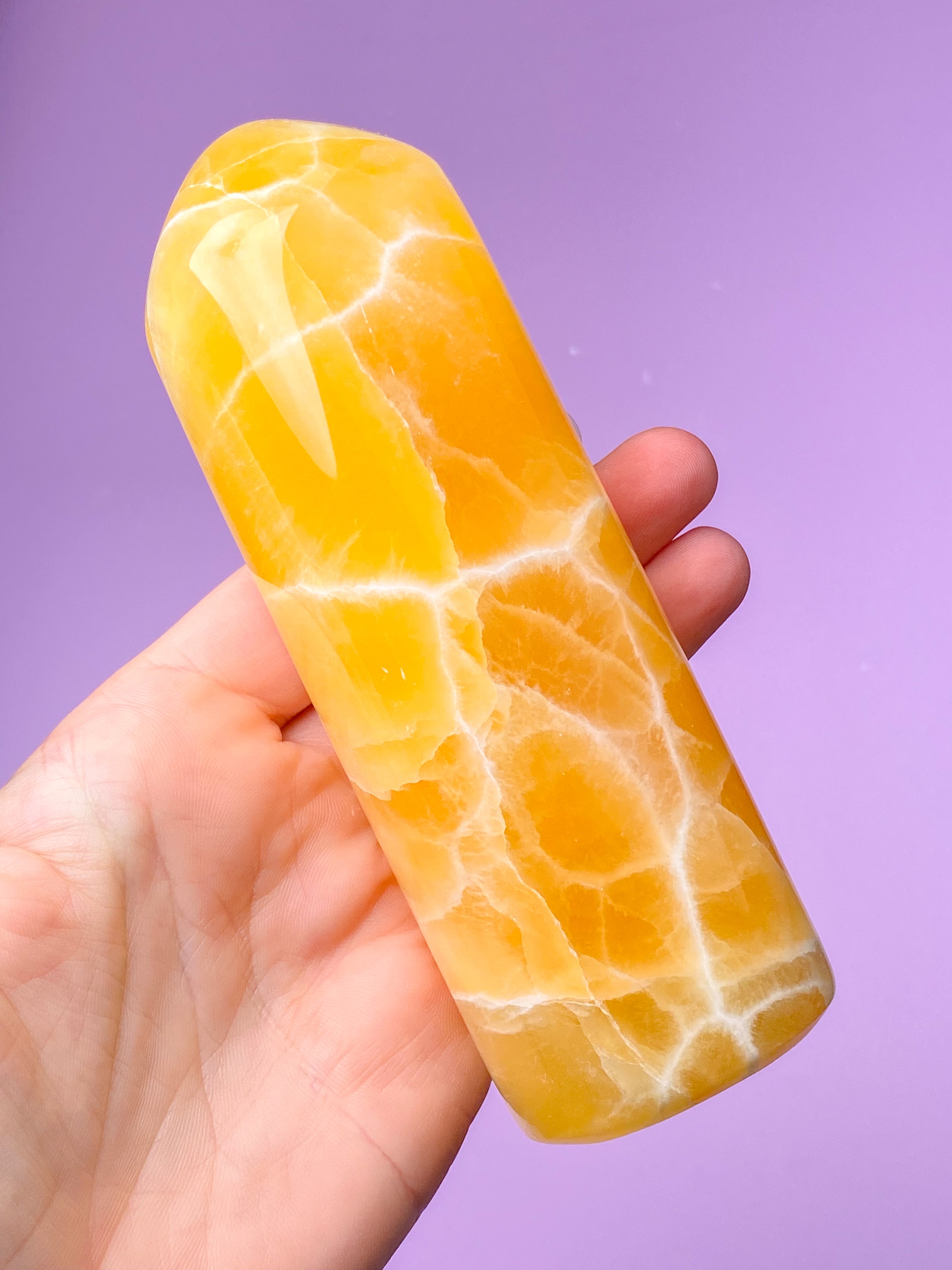 Honeycomb Calcit Tårn (Nr. 4)