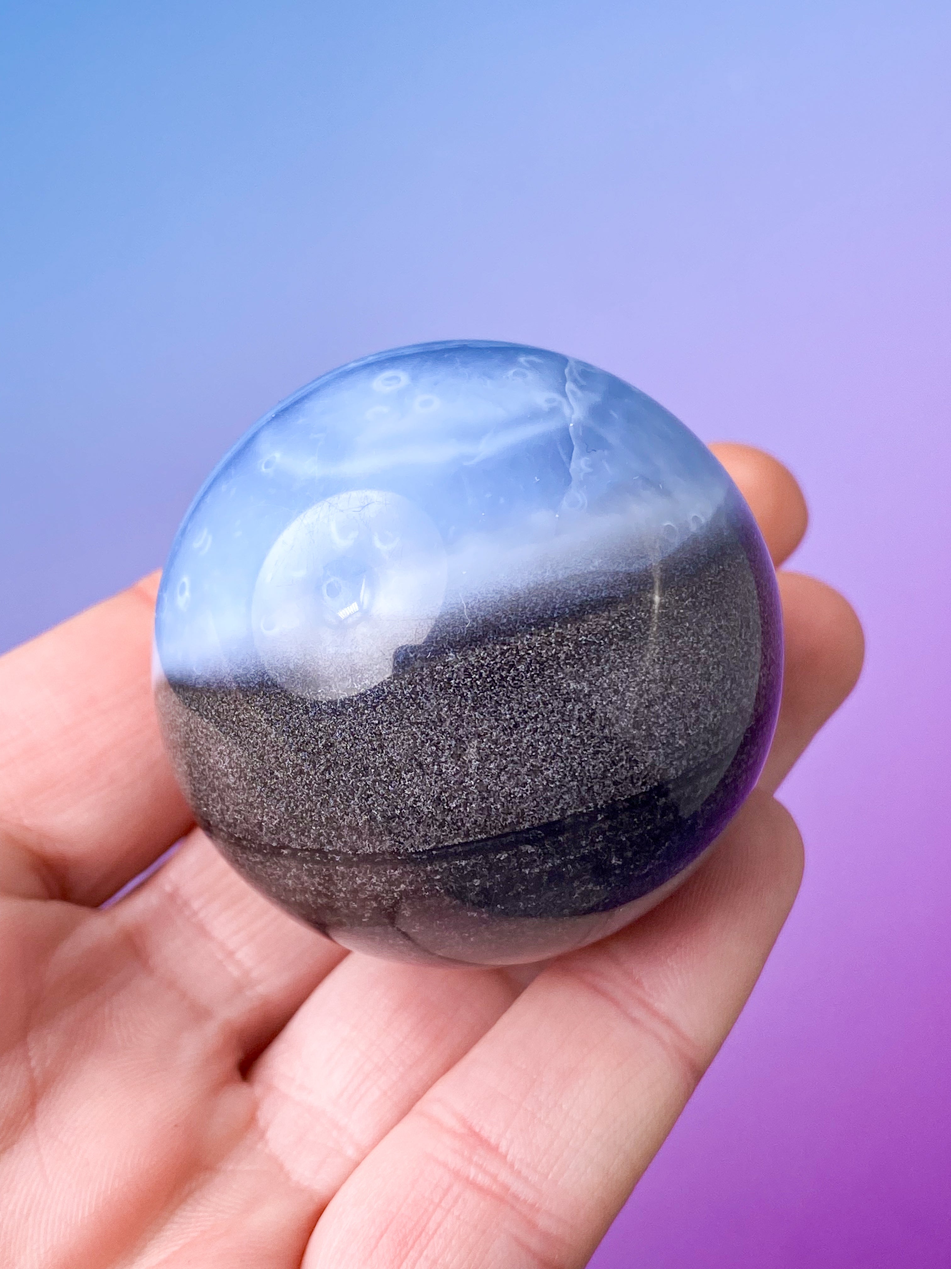 Blå opalkula (nr 1)