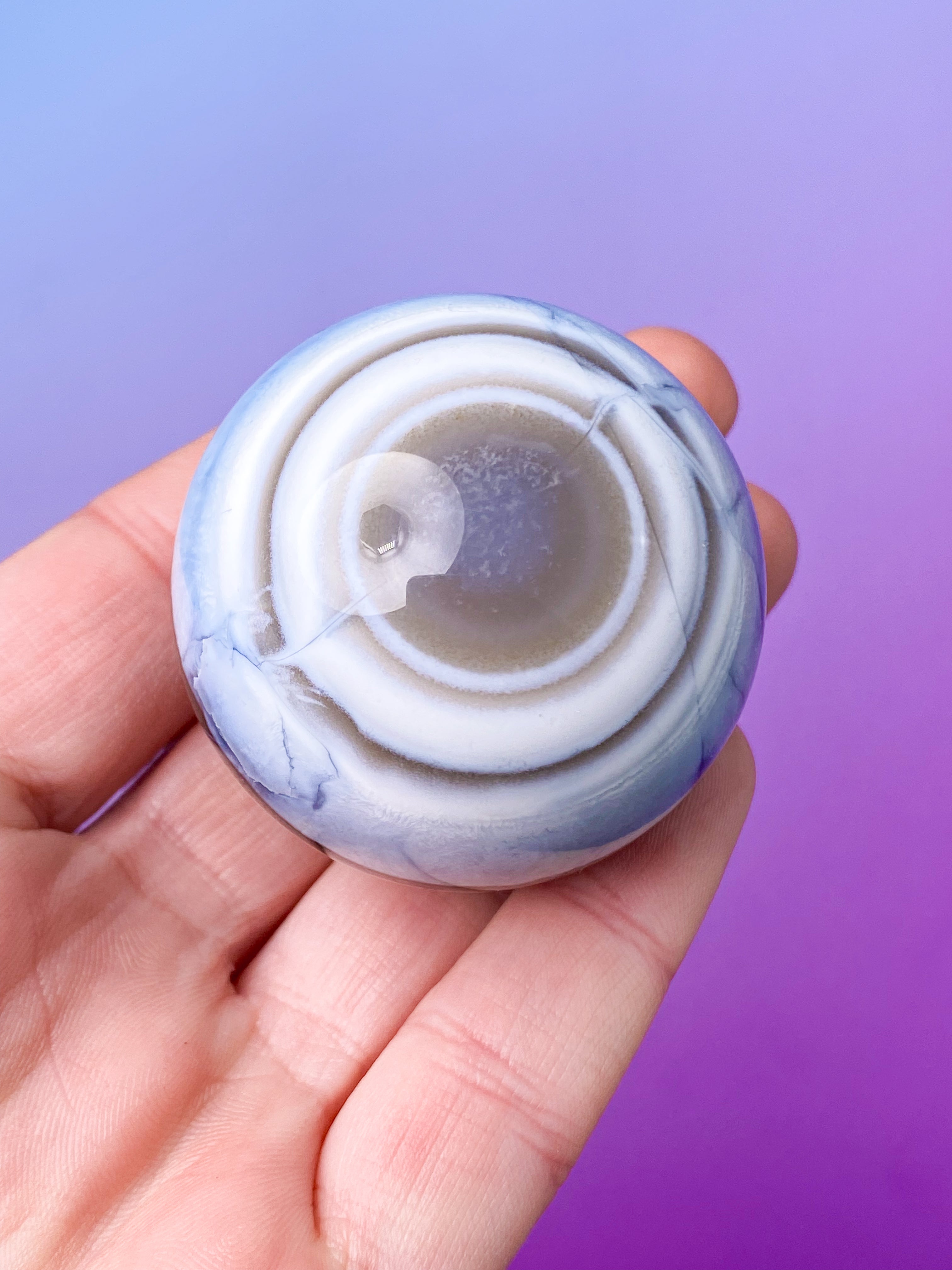 Blå opalkula (nr 3)