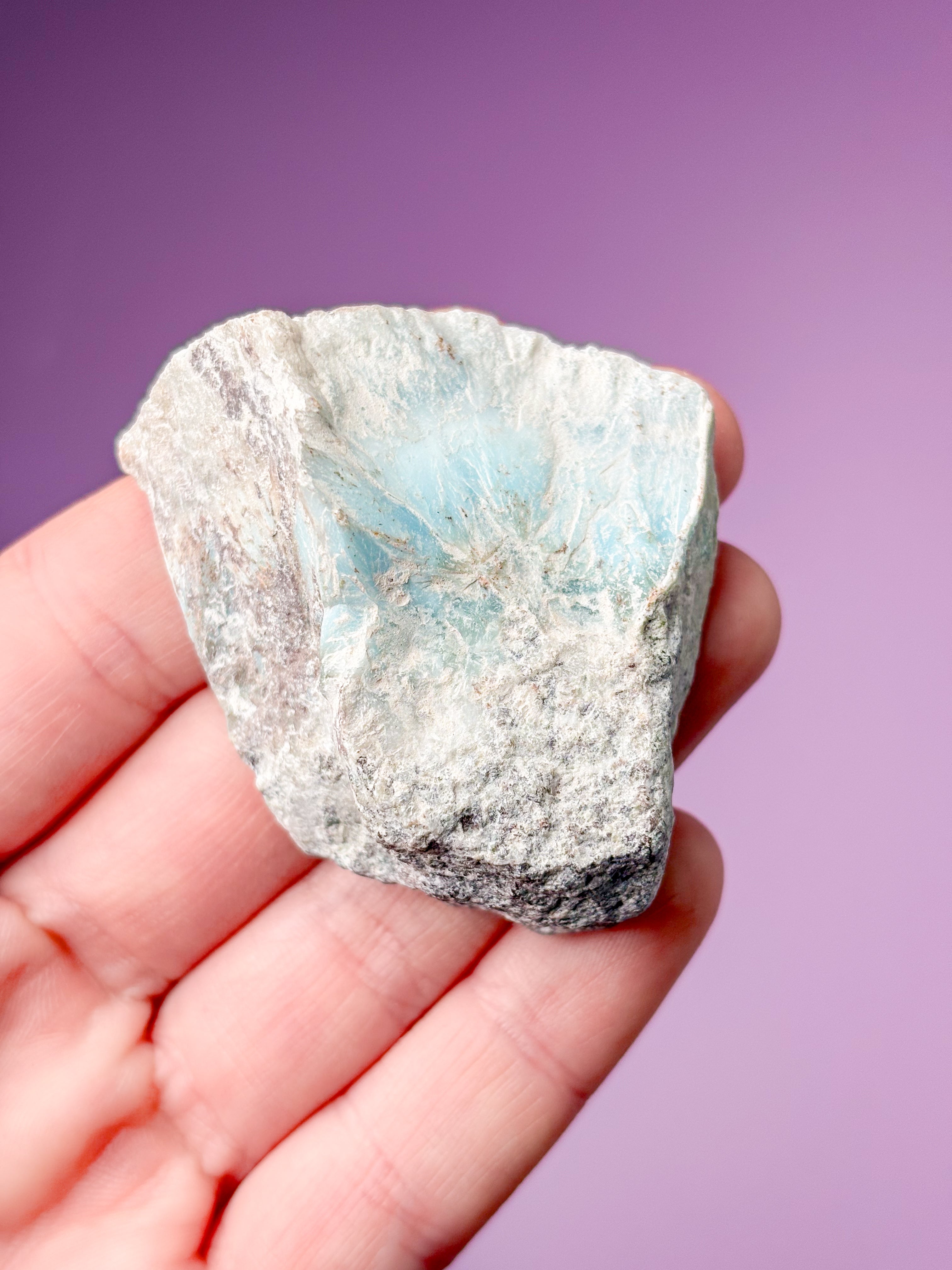 Larimar Raw Polished (nr 43) Exklusiv kvalitet