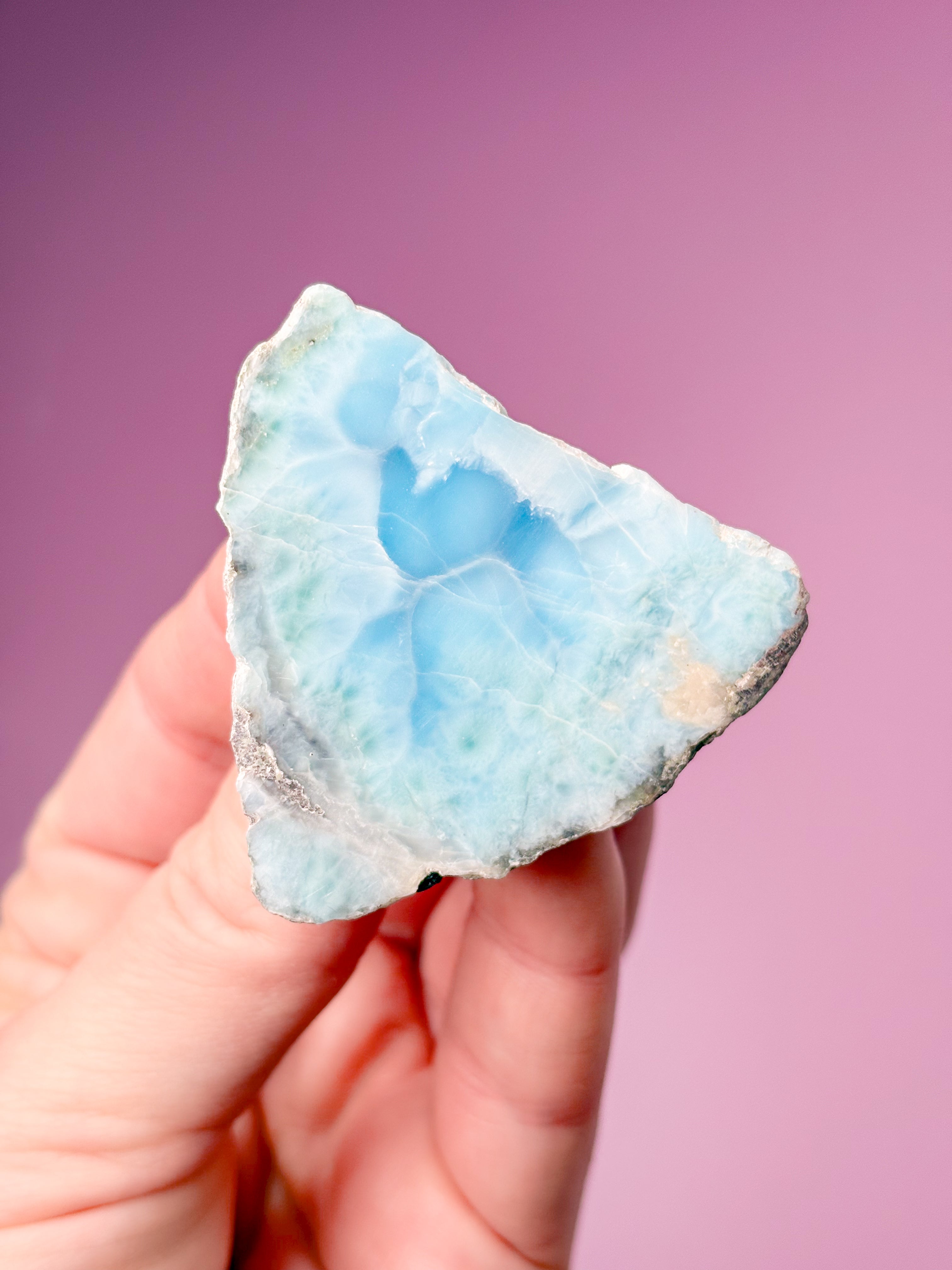 Larimar Raw Polished (nr 44) Exklusiv kvalitet