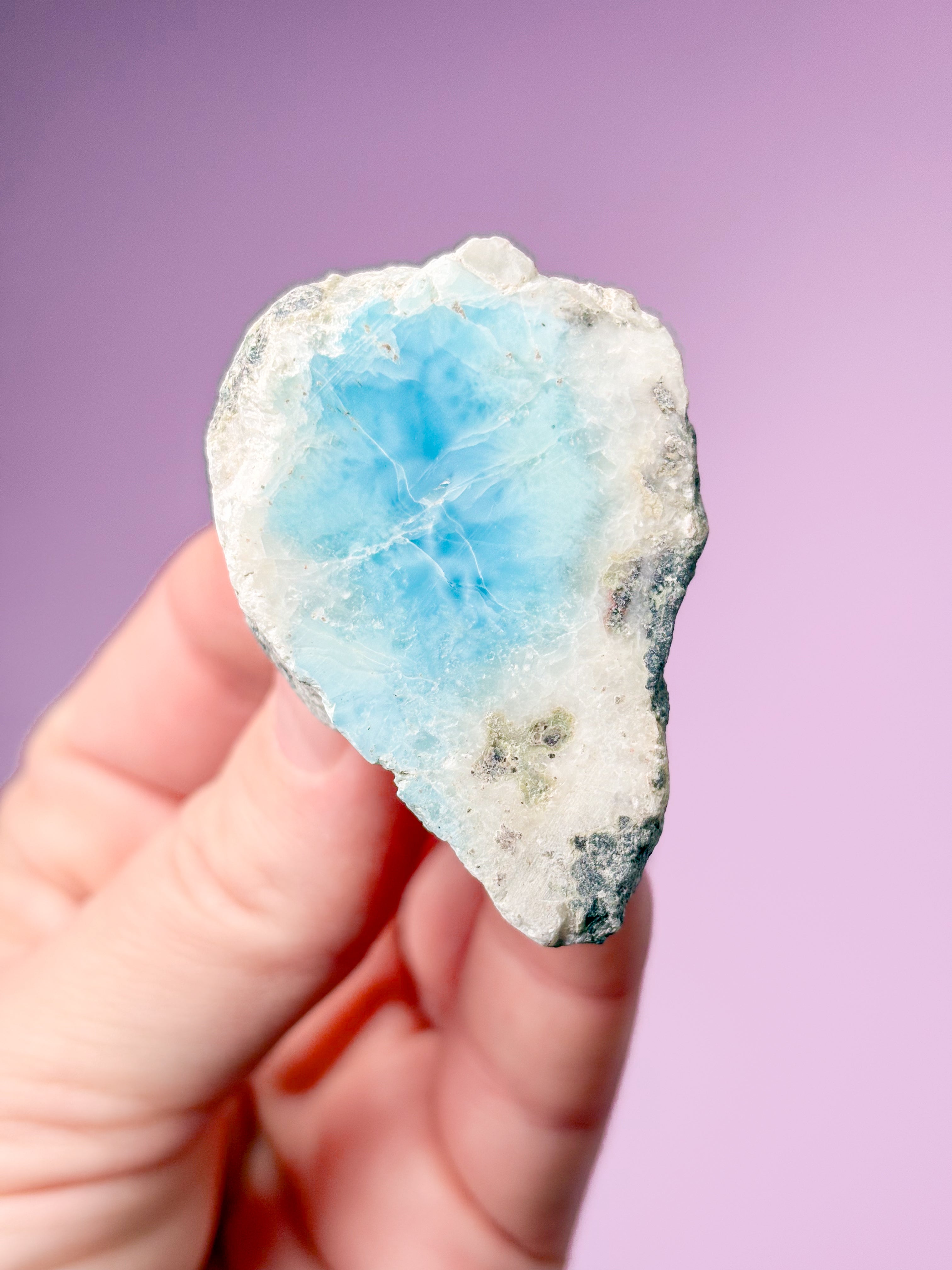 Larimar Raw Polished (nr 46) Exklusiv kvalitet