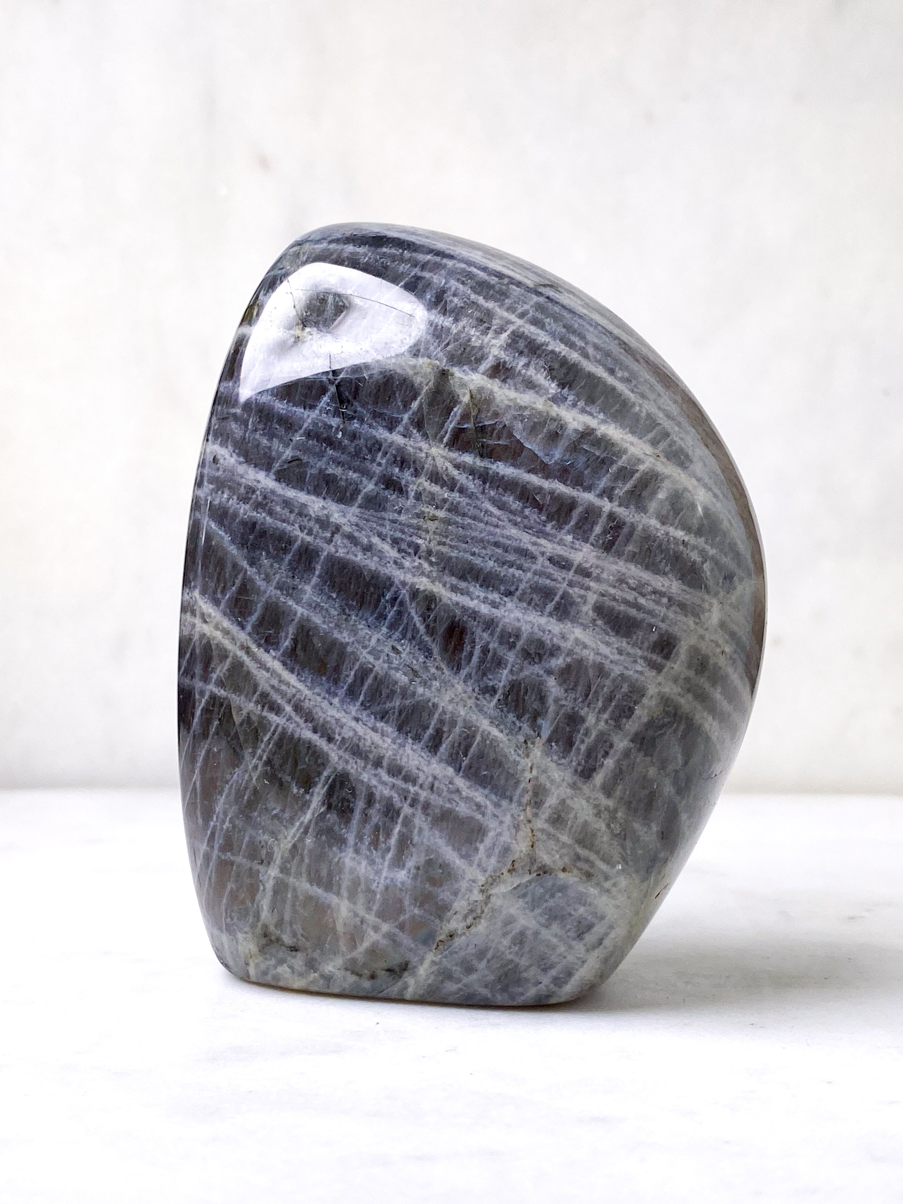 Guld labradorite hjärta