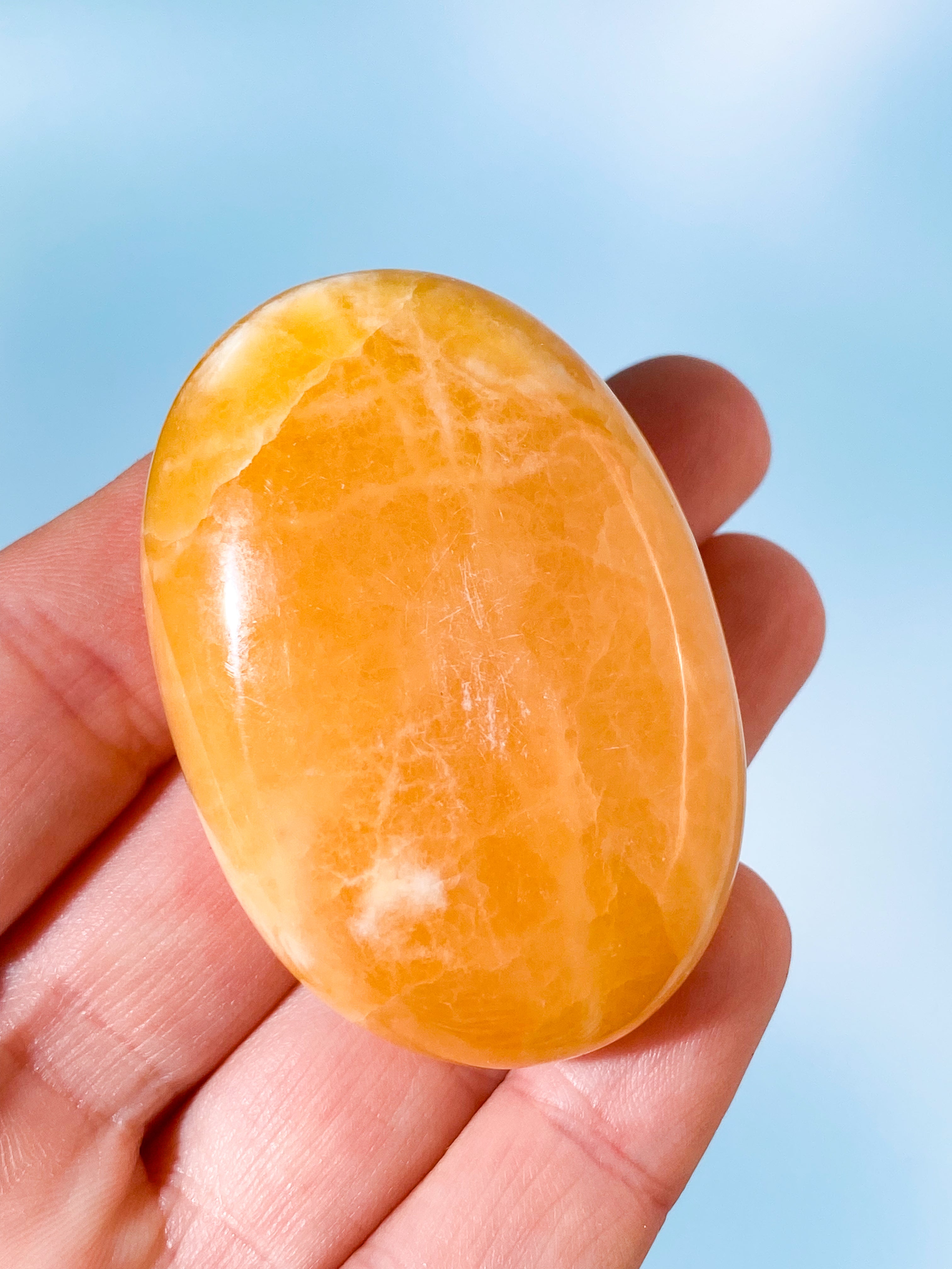 Orange kalcitpalmsten (nr 6)