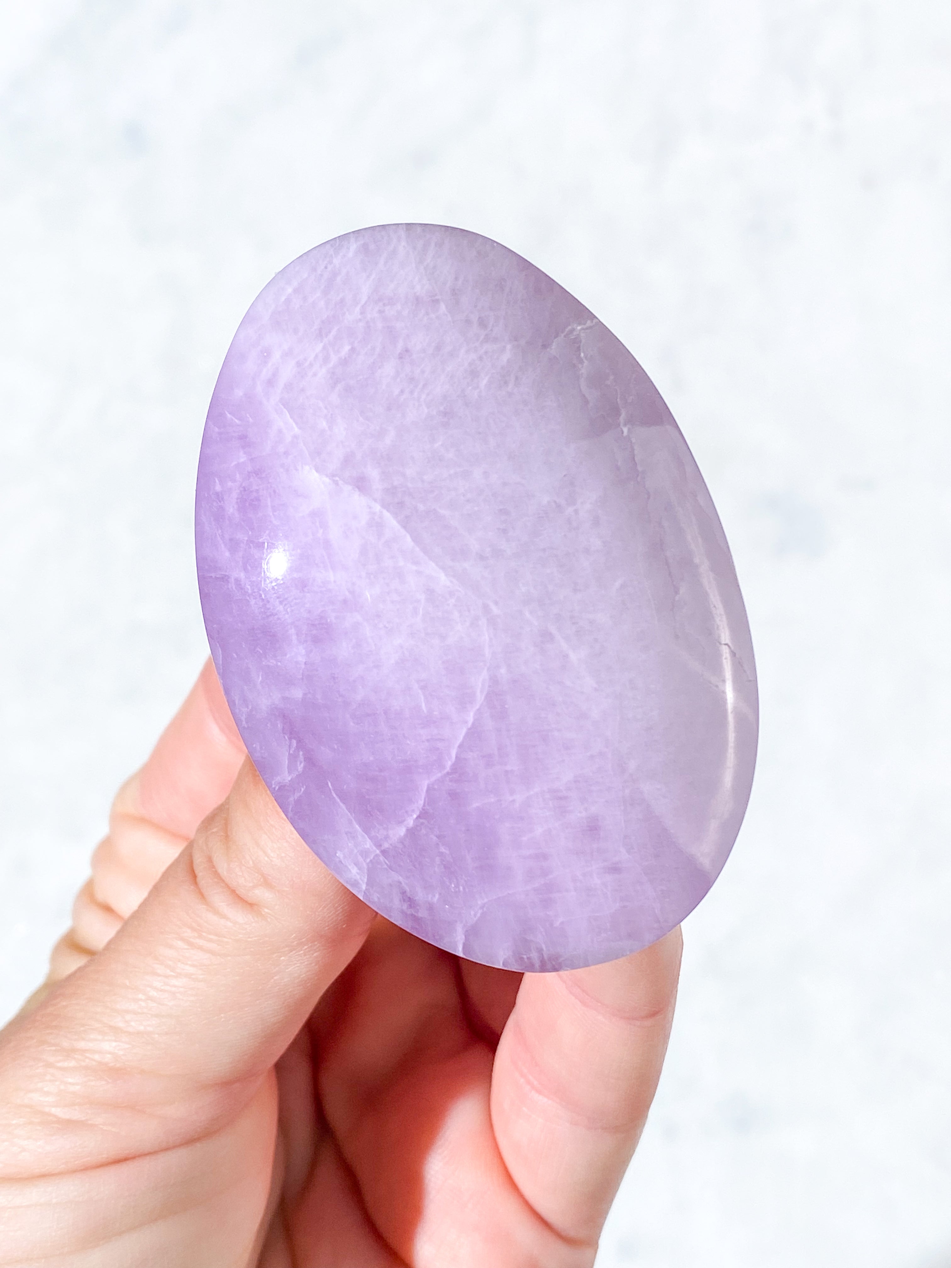 Kunzit Palmstone (Nr. 1) Eksklusiv