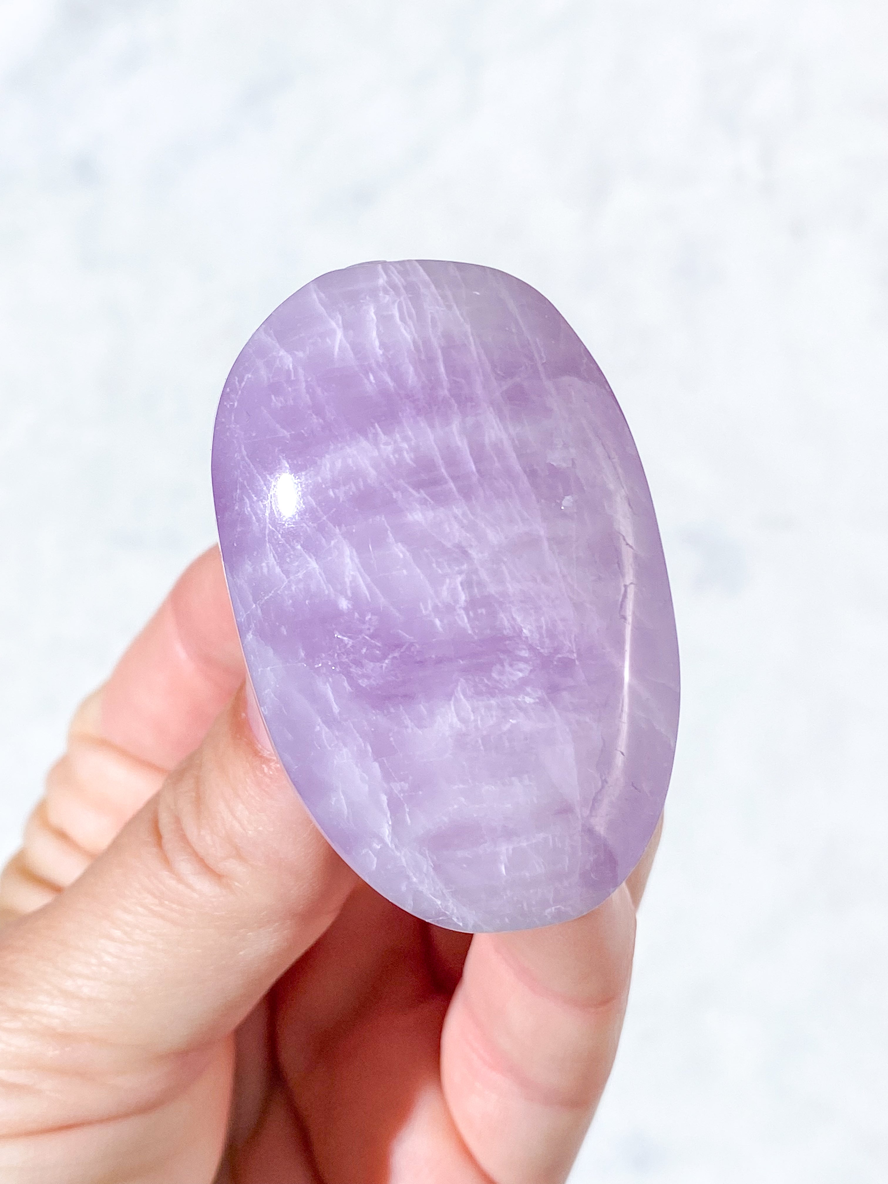 Kunzit Palmstone (Nr. 4) Eksklusiv