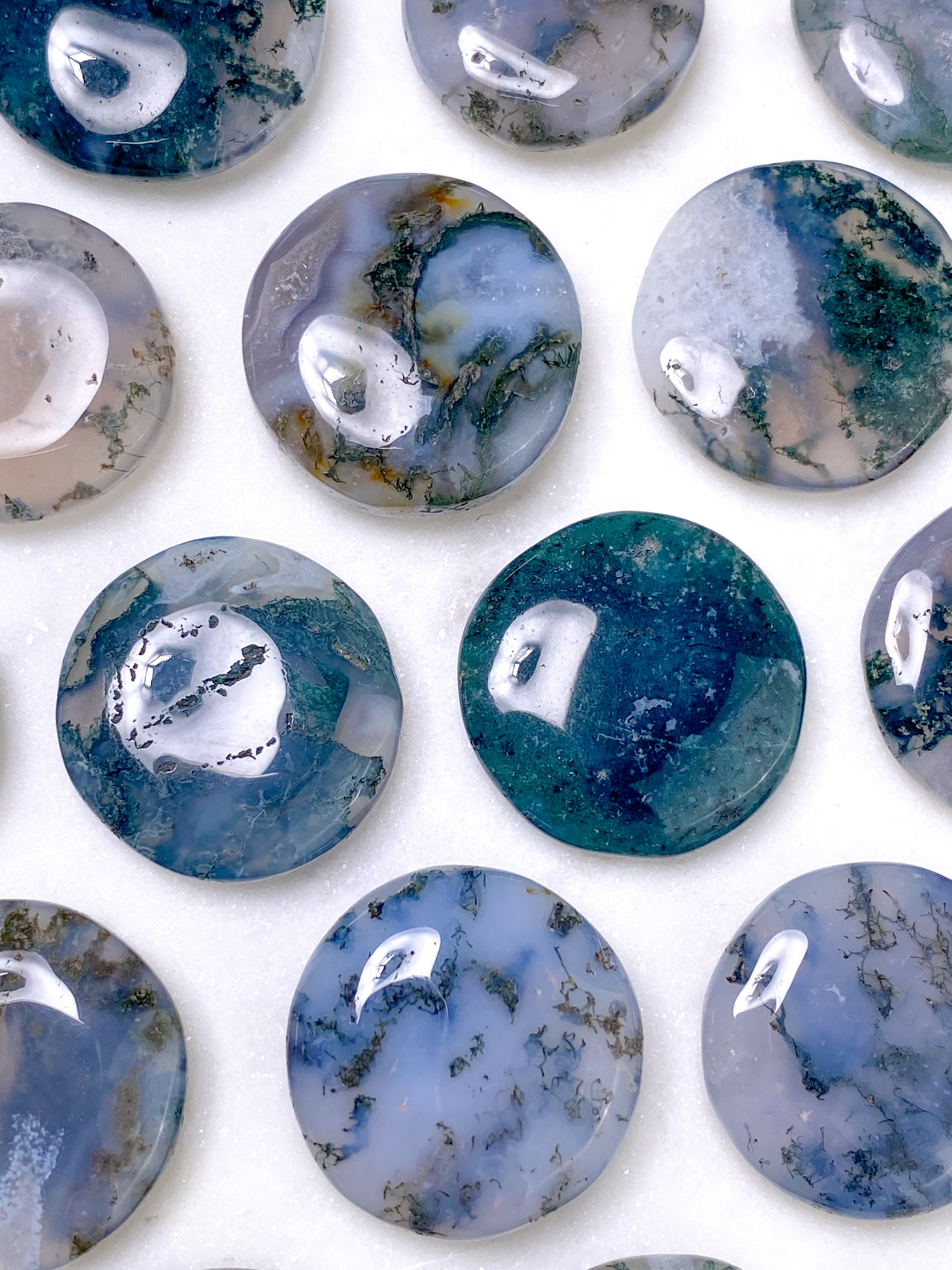 Mos Agat Mini Disc (Flad Poleret Lommesten)