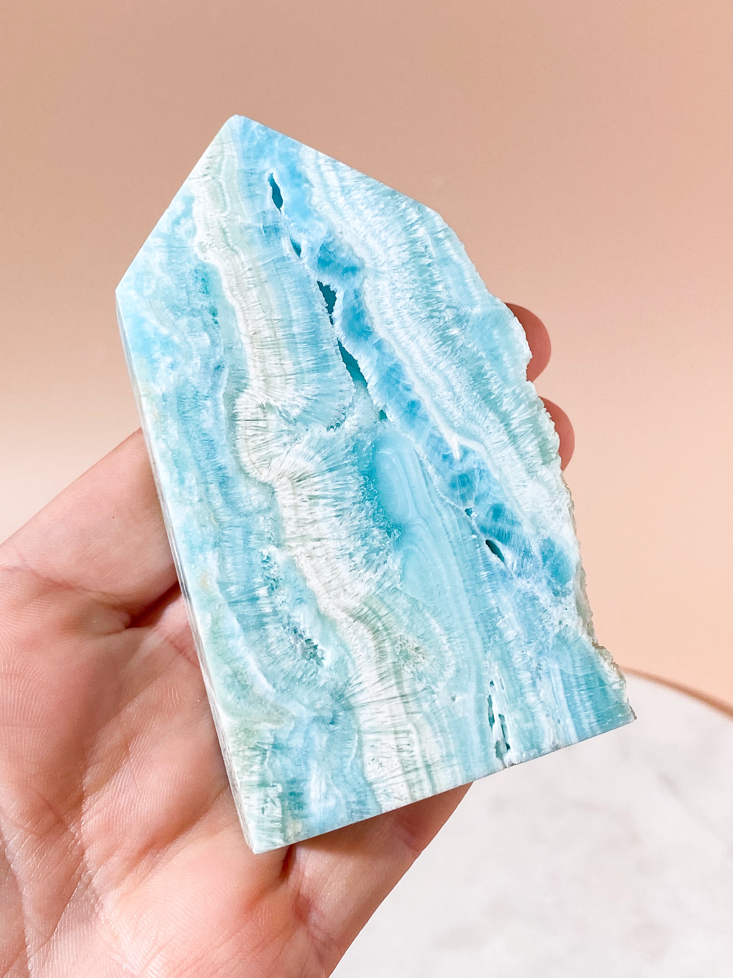 Blå Hemimorphite Torn (Nr. 2)