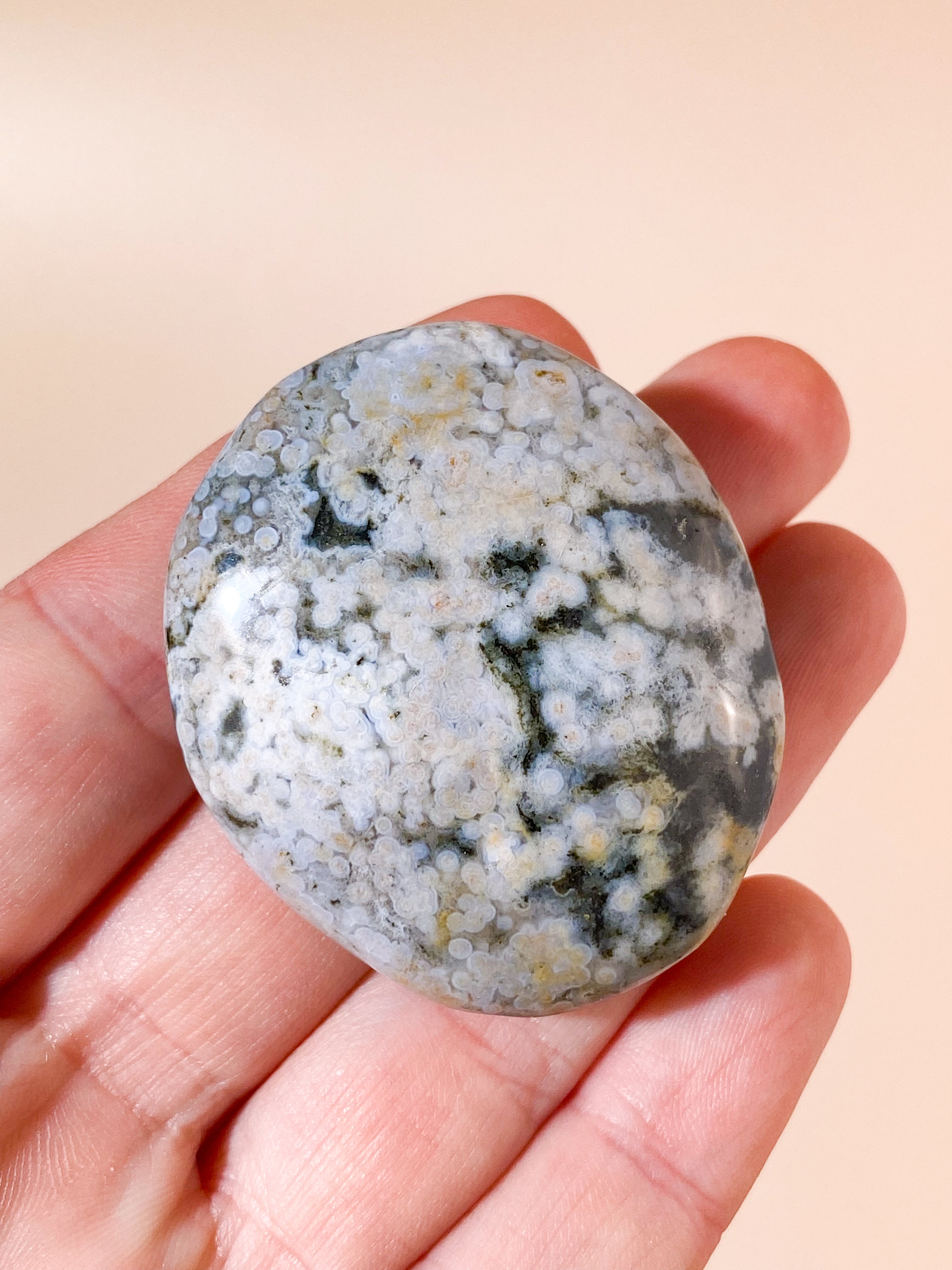 Orbikulär havsjasper Palmstone (nr 1)
