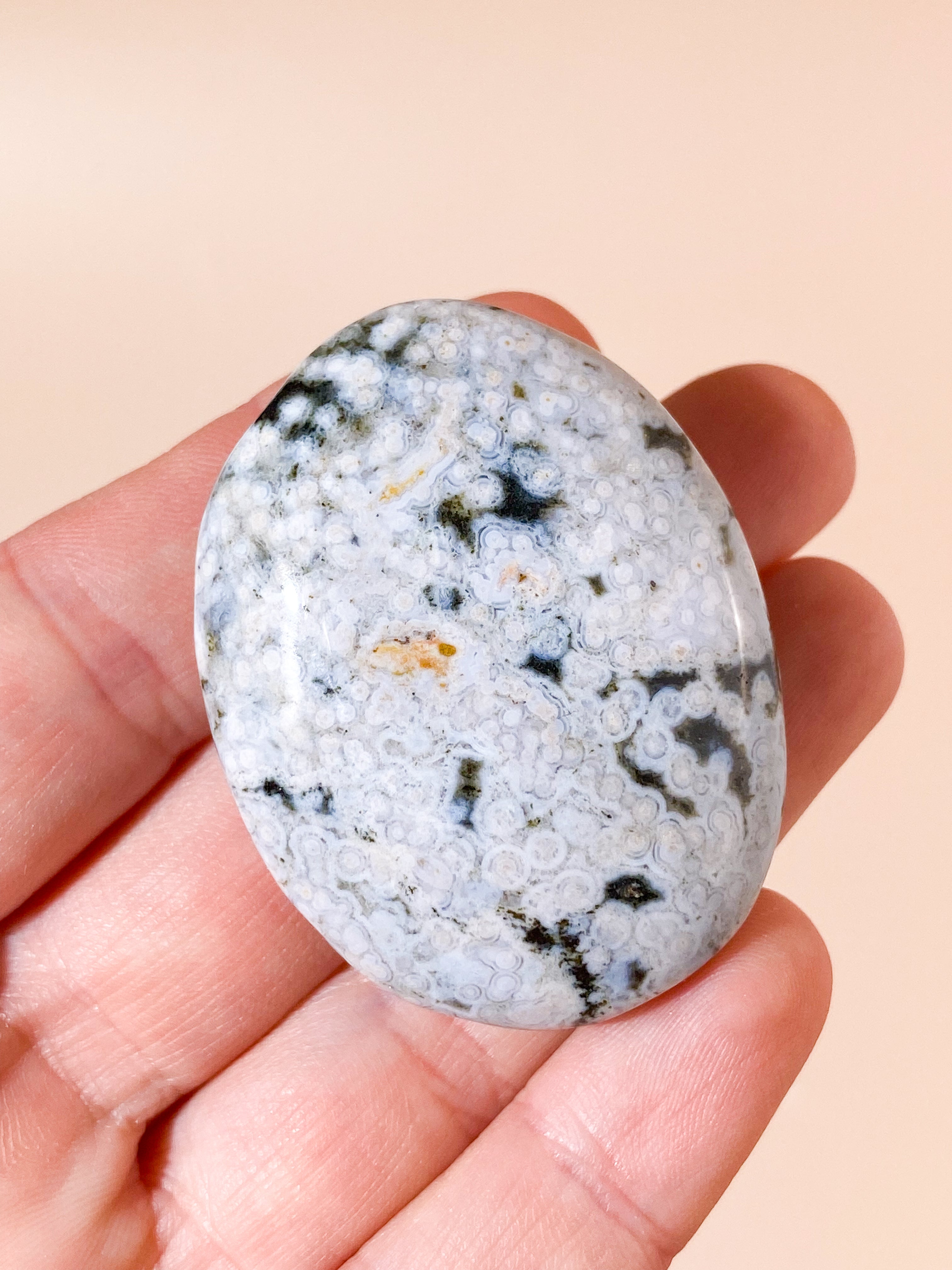 Orbikulär havsjasper Palmstone (nr 4)