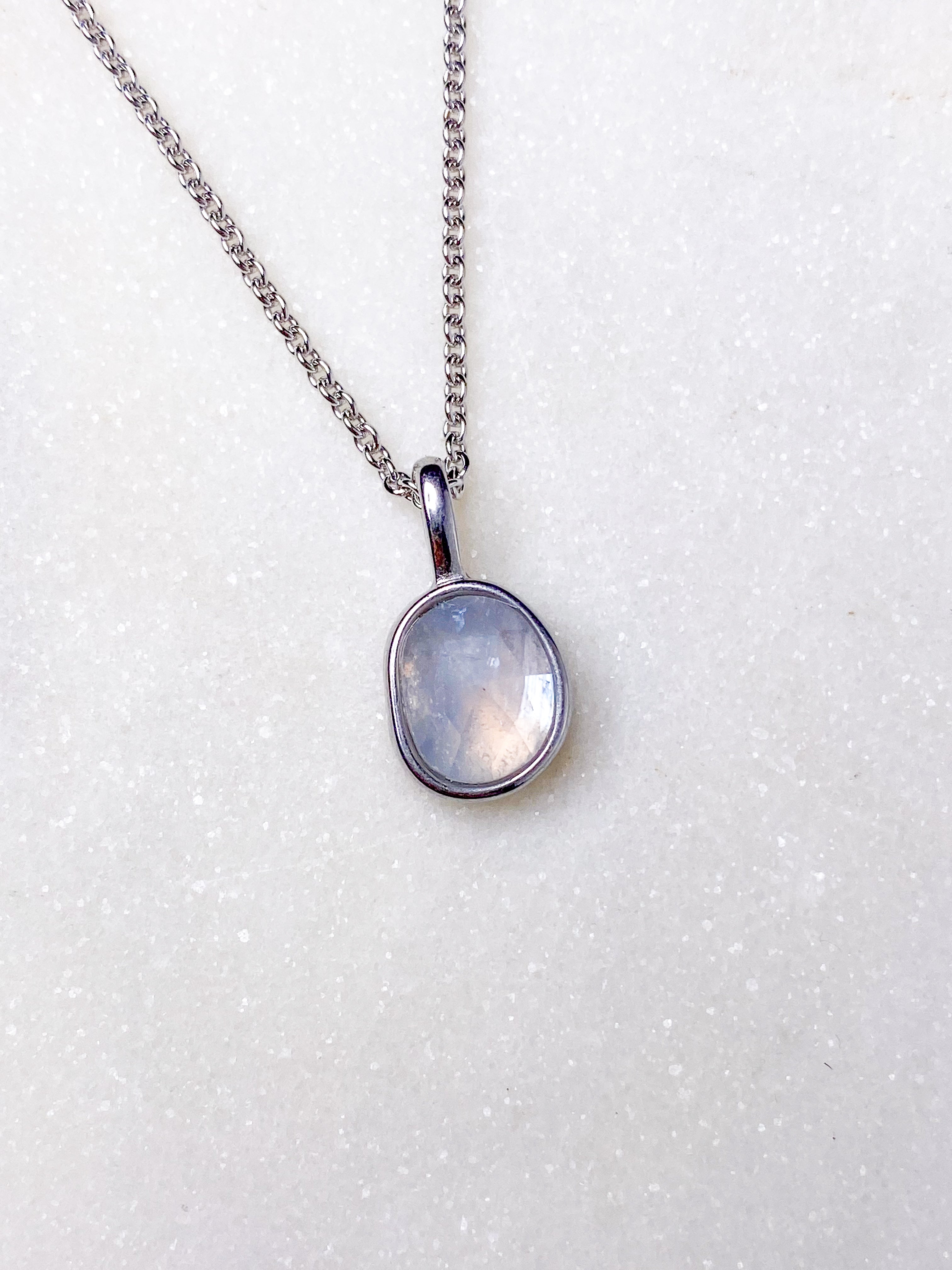 Amazonit Facet Necklace (18K guldpläterad)