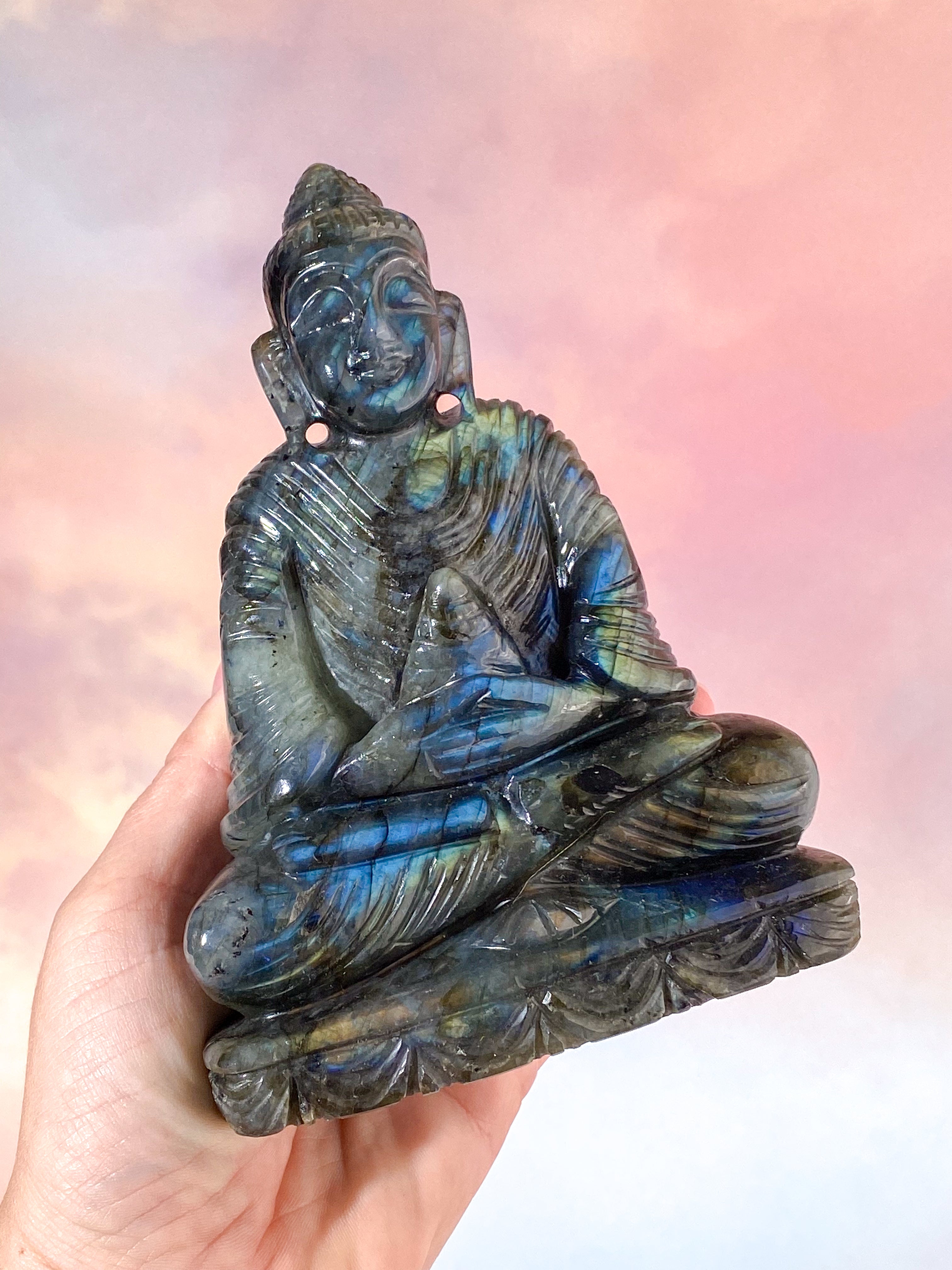 Labradorit Buddha (Nr. 1)