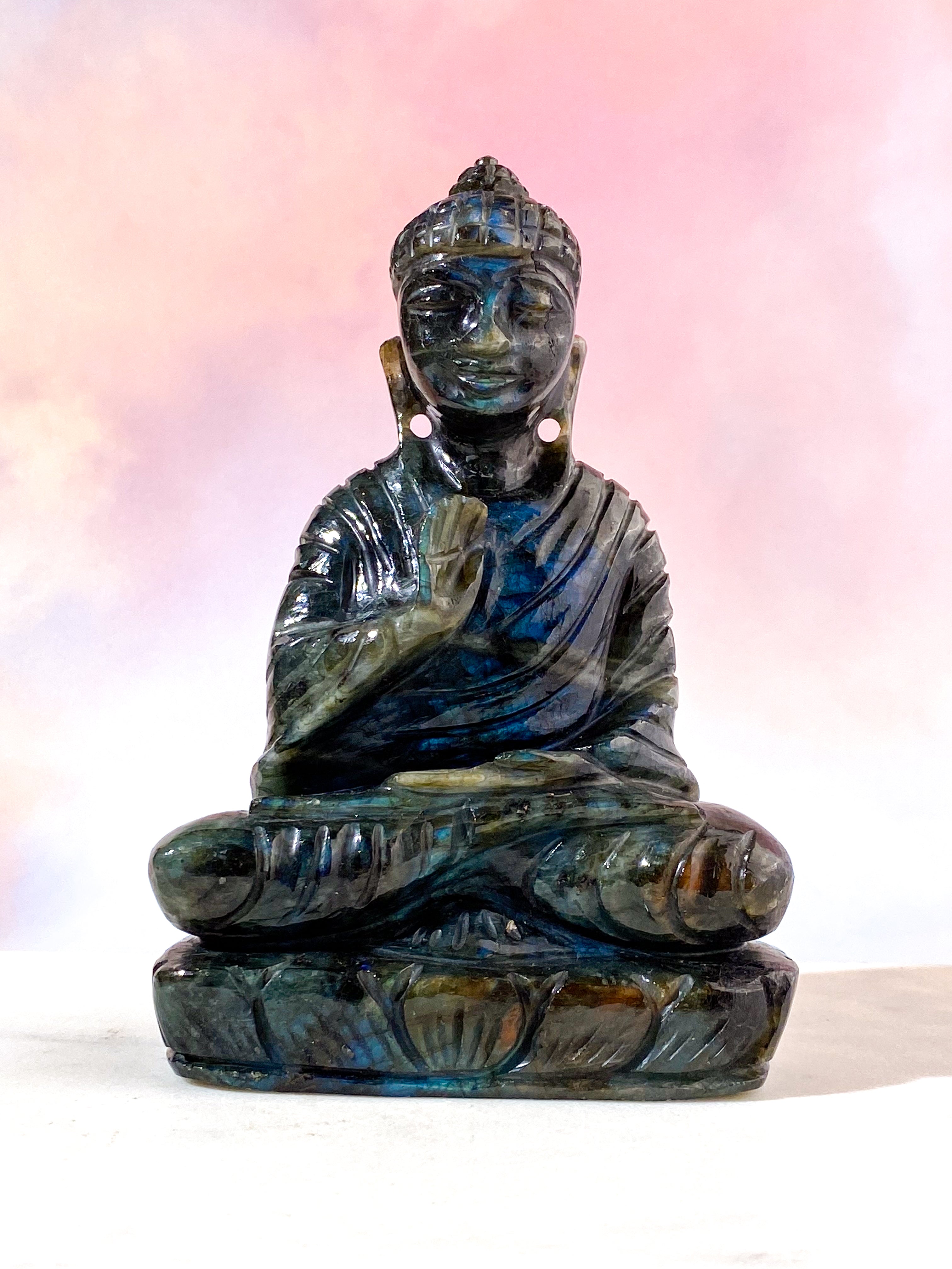 Labradorit Buddha (Nr. 2)