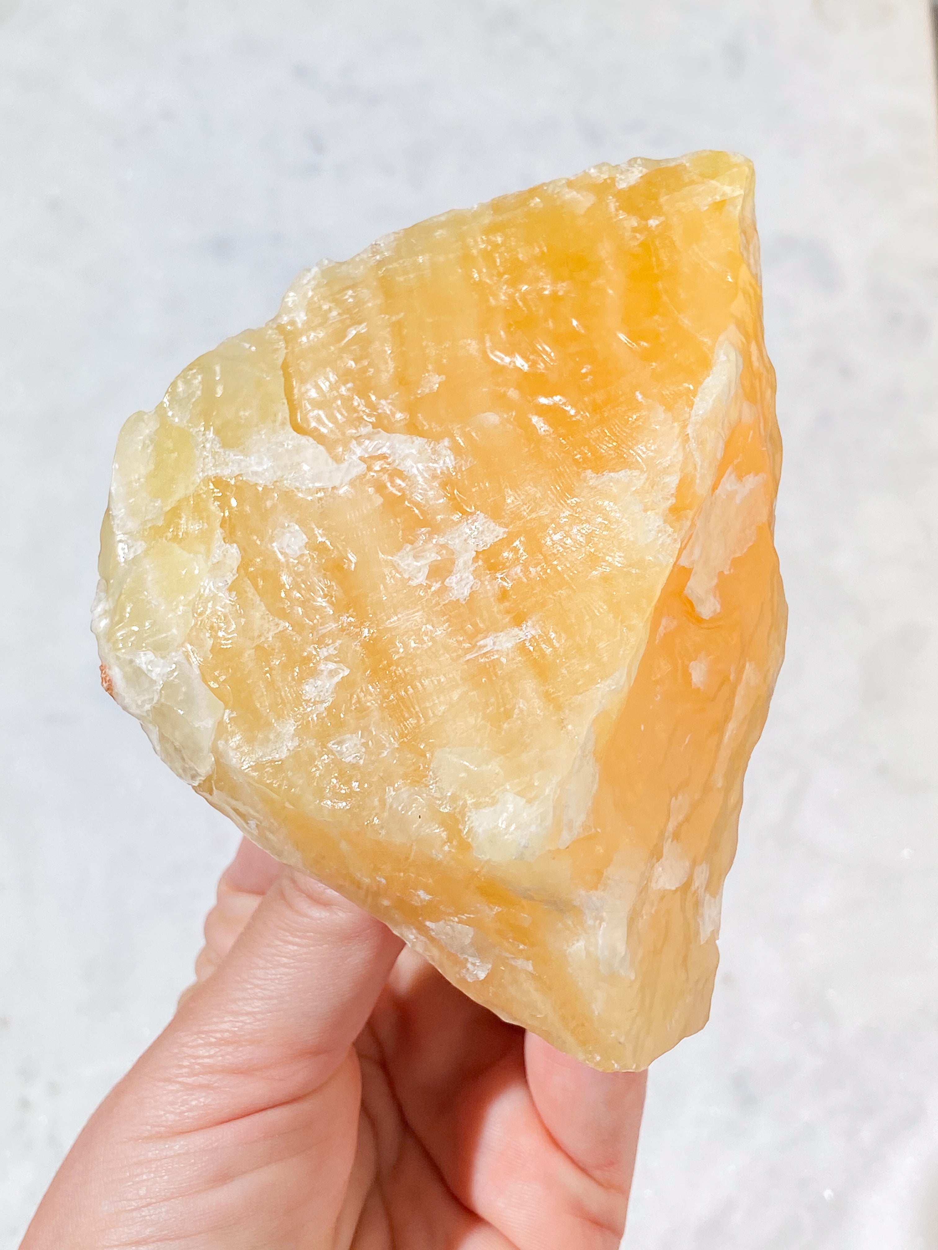 Orange Kalcit Rå (nr 2)