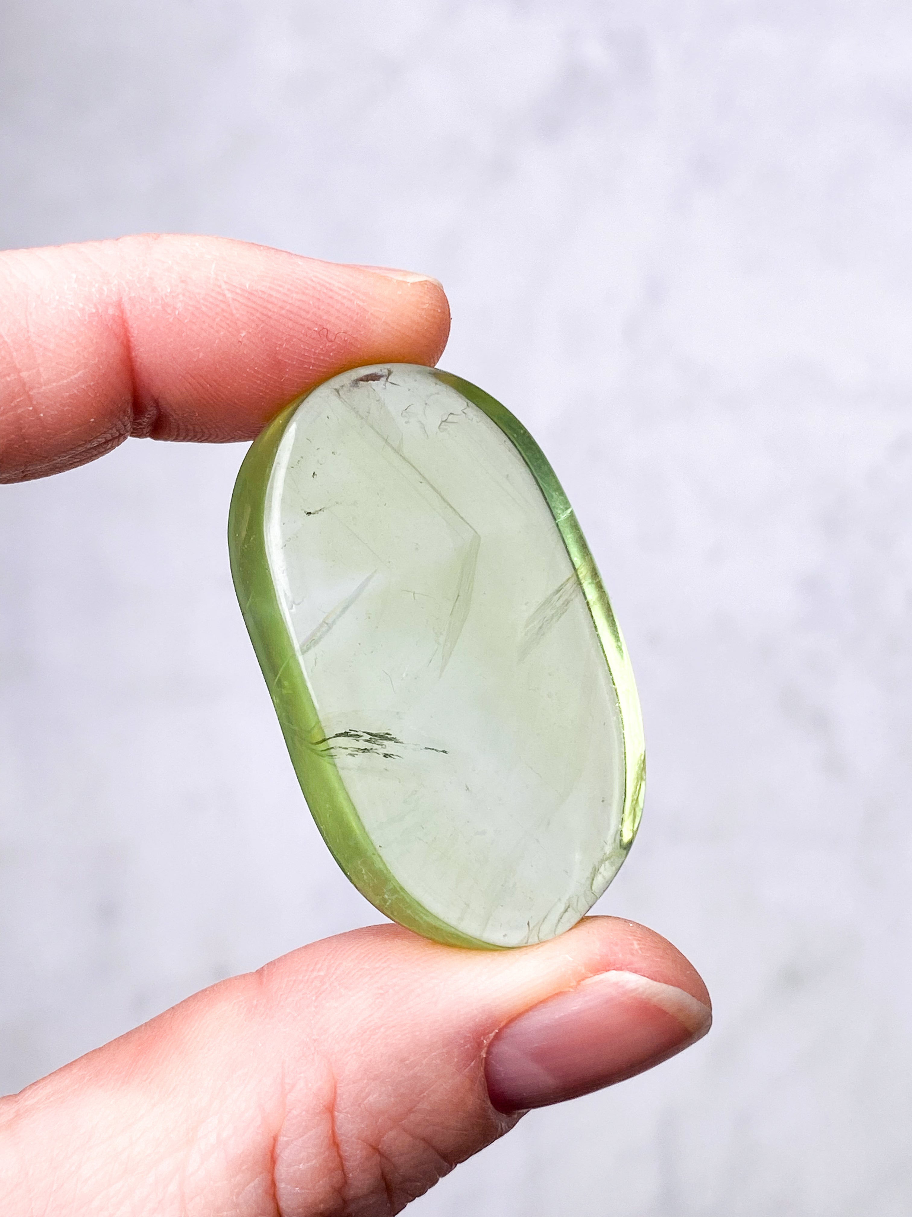Grön äpple Fluorit Palmsten (nr 7) (Exklusiv)