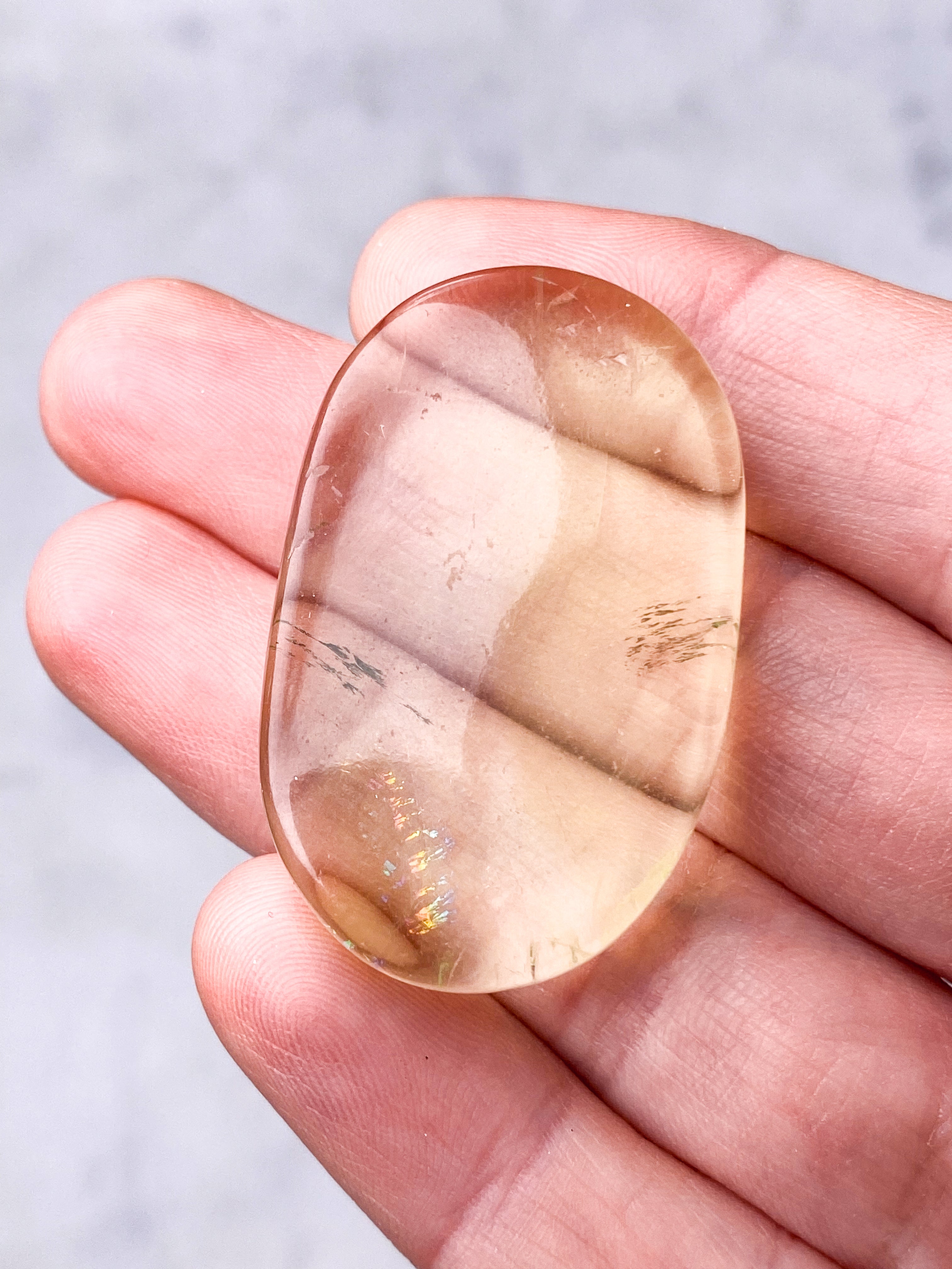 Grön äpple Fluorit Palmsten (nr 7) (Exklusiv)