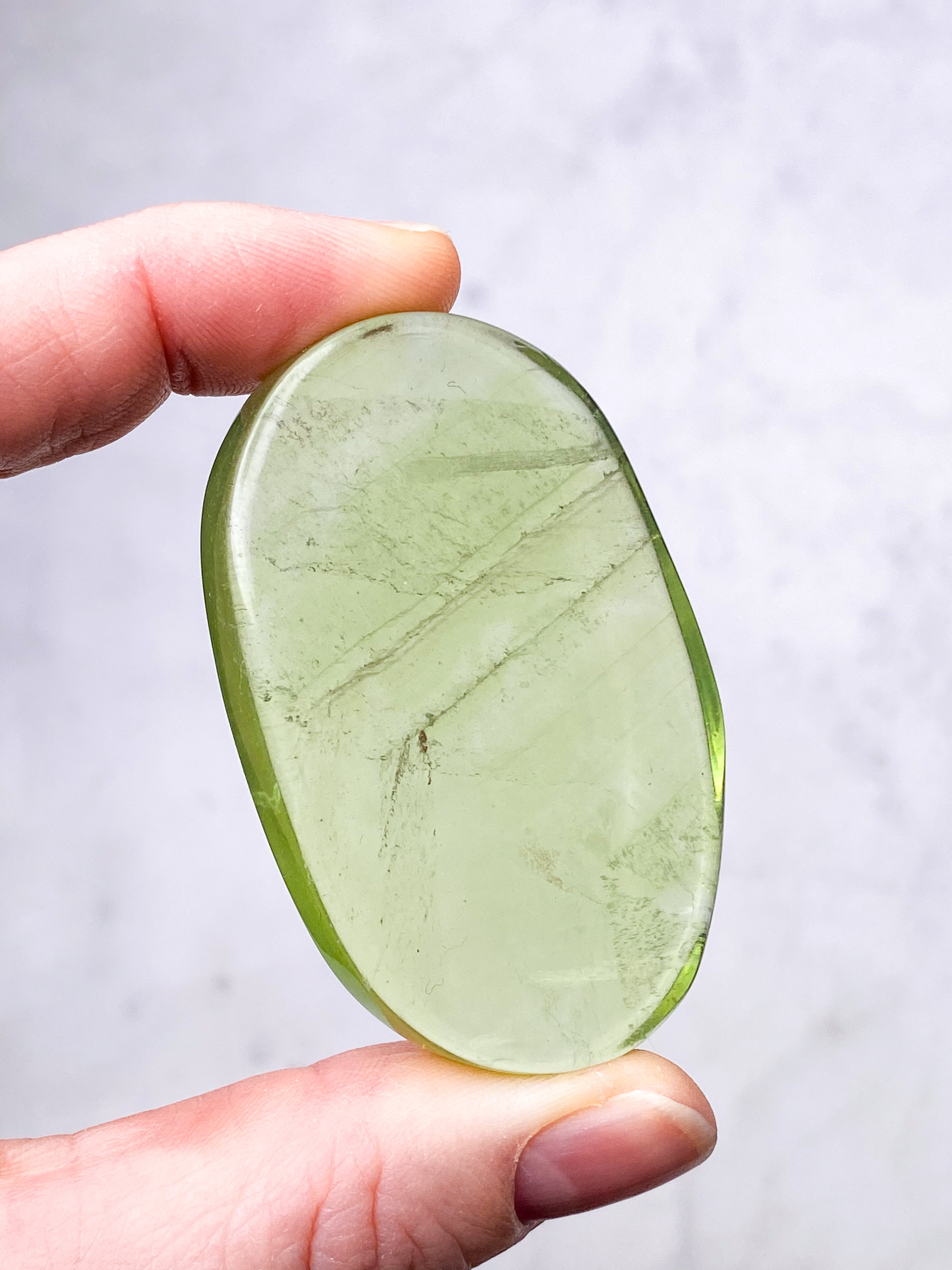 Grön äpple Fluorit Palmsten (nr 9) (Exklusiv)
