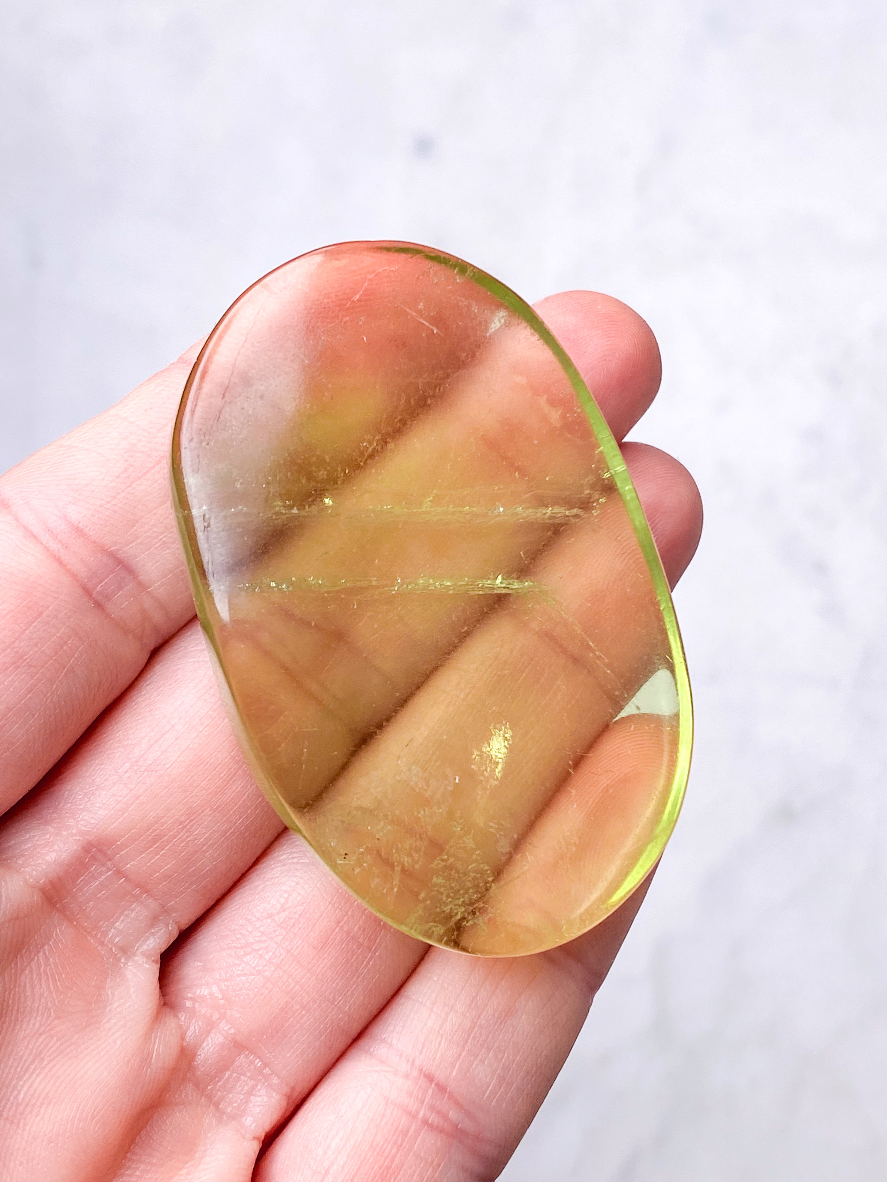 Grön äpple Fluorit Palmsten (nr 9) (Exklusiv)