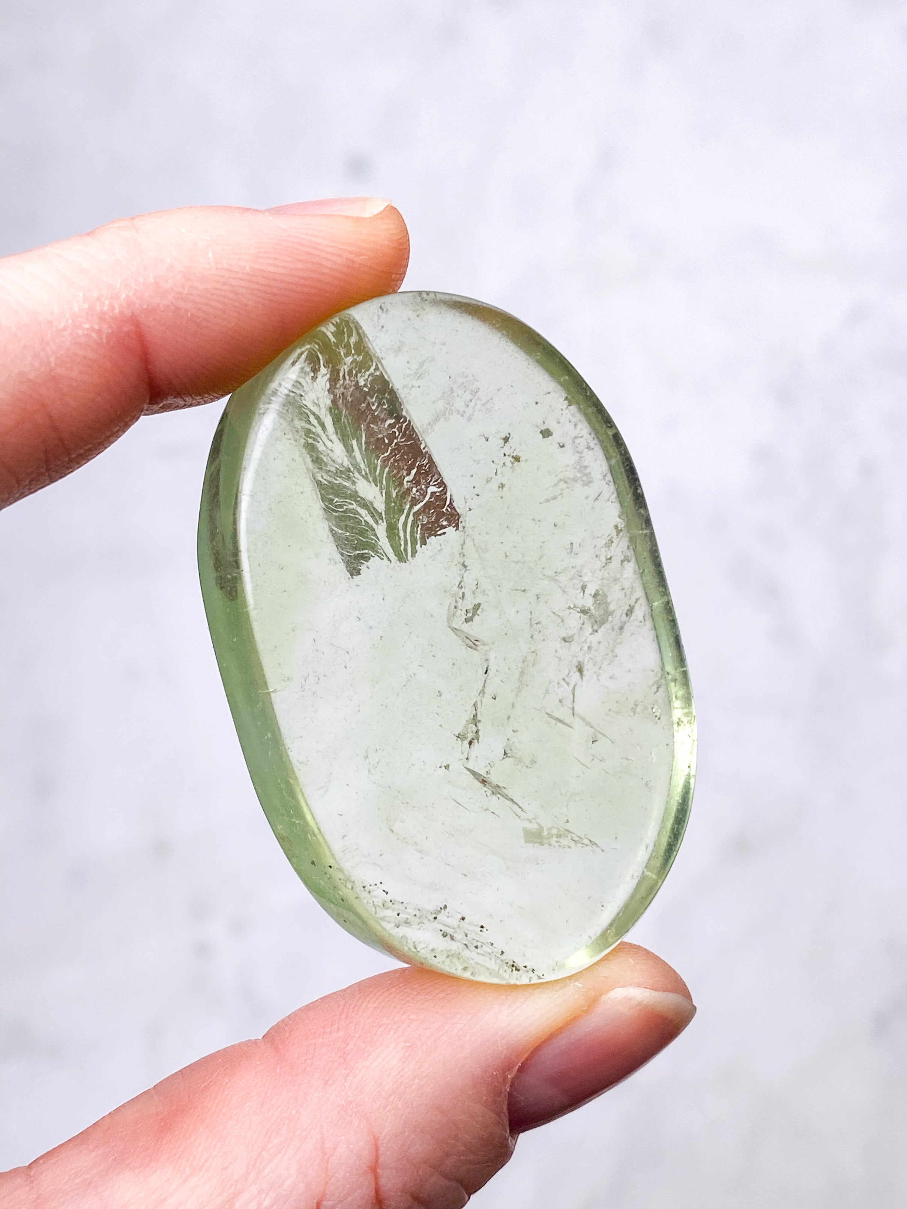 Grön äpple Fluorit Palmsten (nr 10) (Exklusiv)