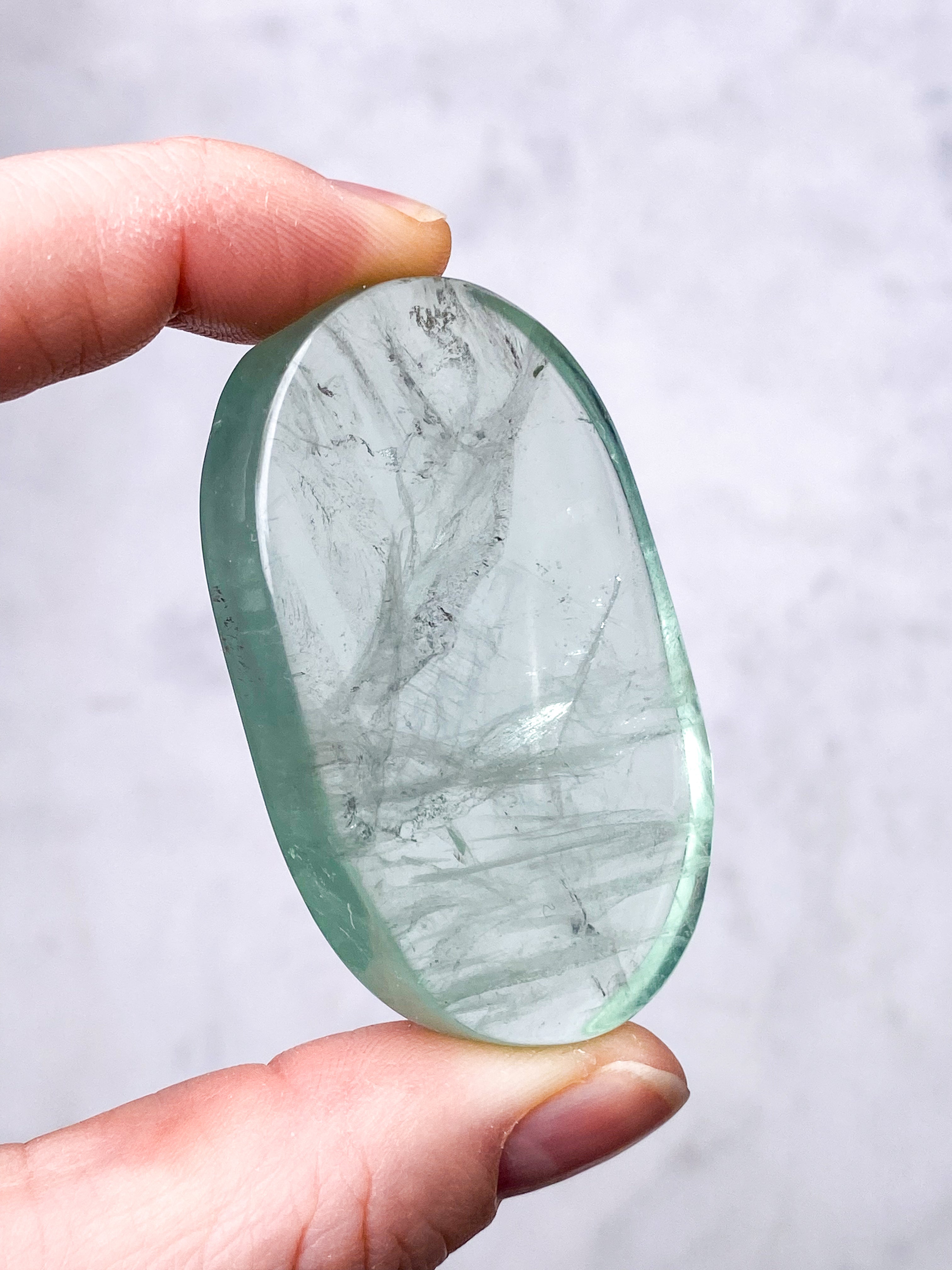 Grön äpple Fluorit Palmsten (nr 11) (Exklusiv)