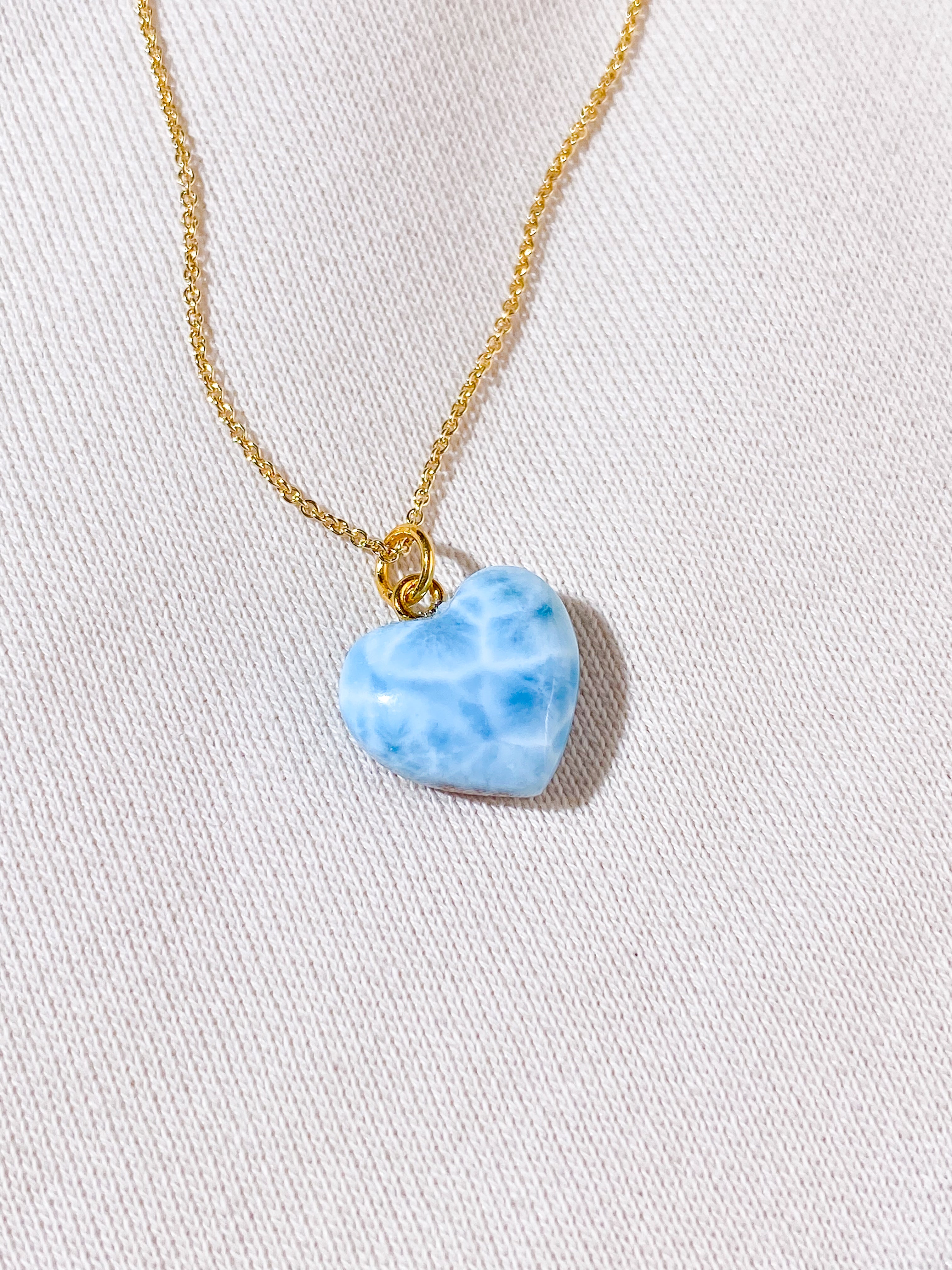 Larimar Hjärtformad Berlock (Nr. 3)