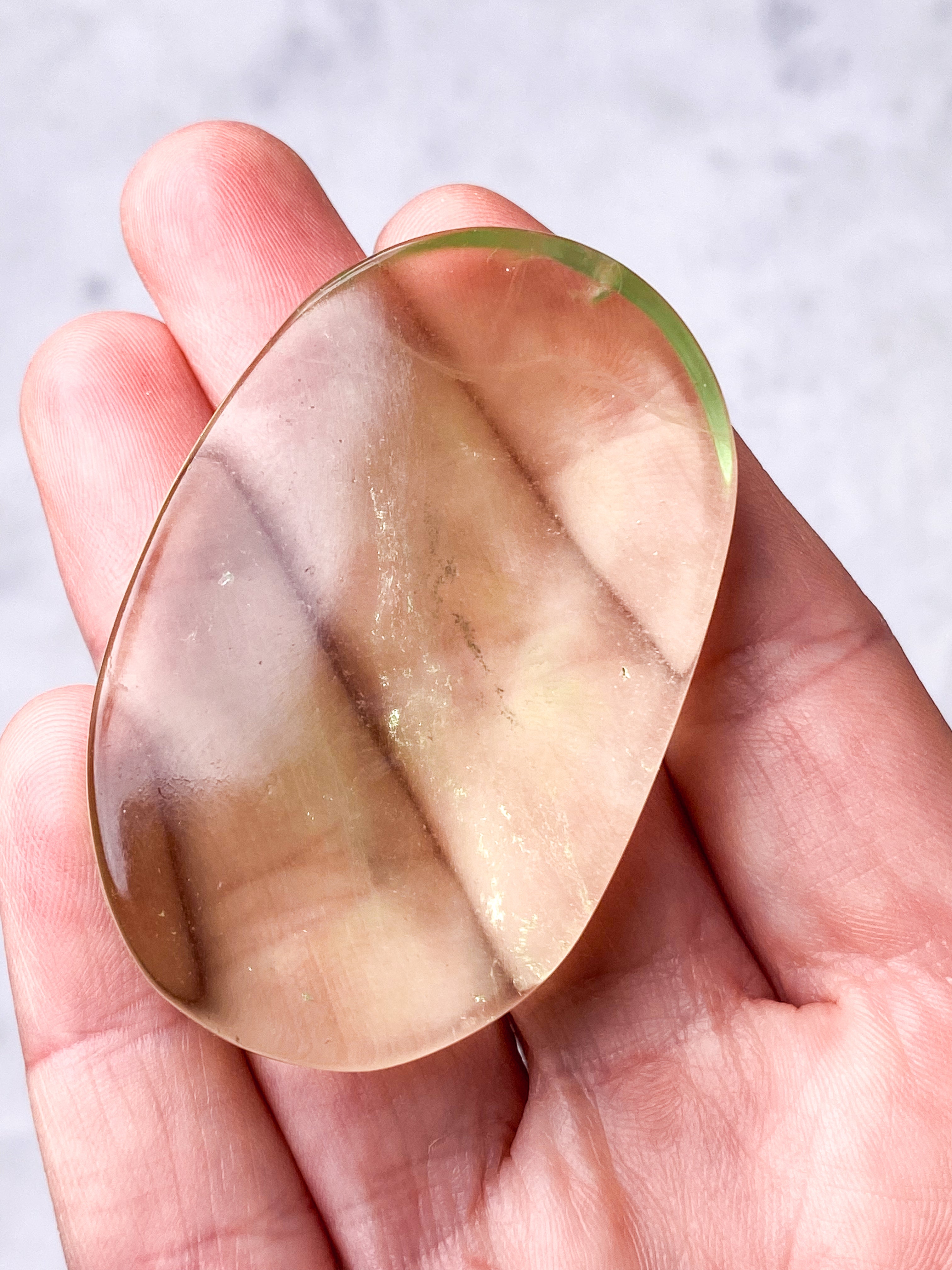 Grön äpple Fluorit Palmsten (nr 12) (Exklusiv)