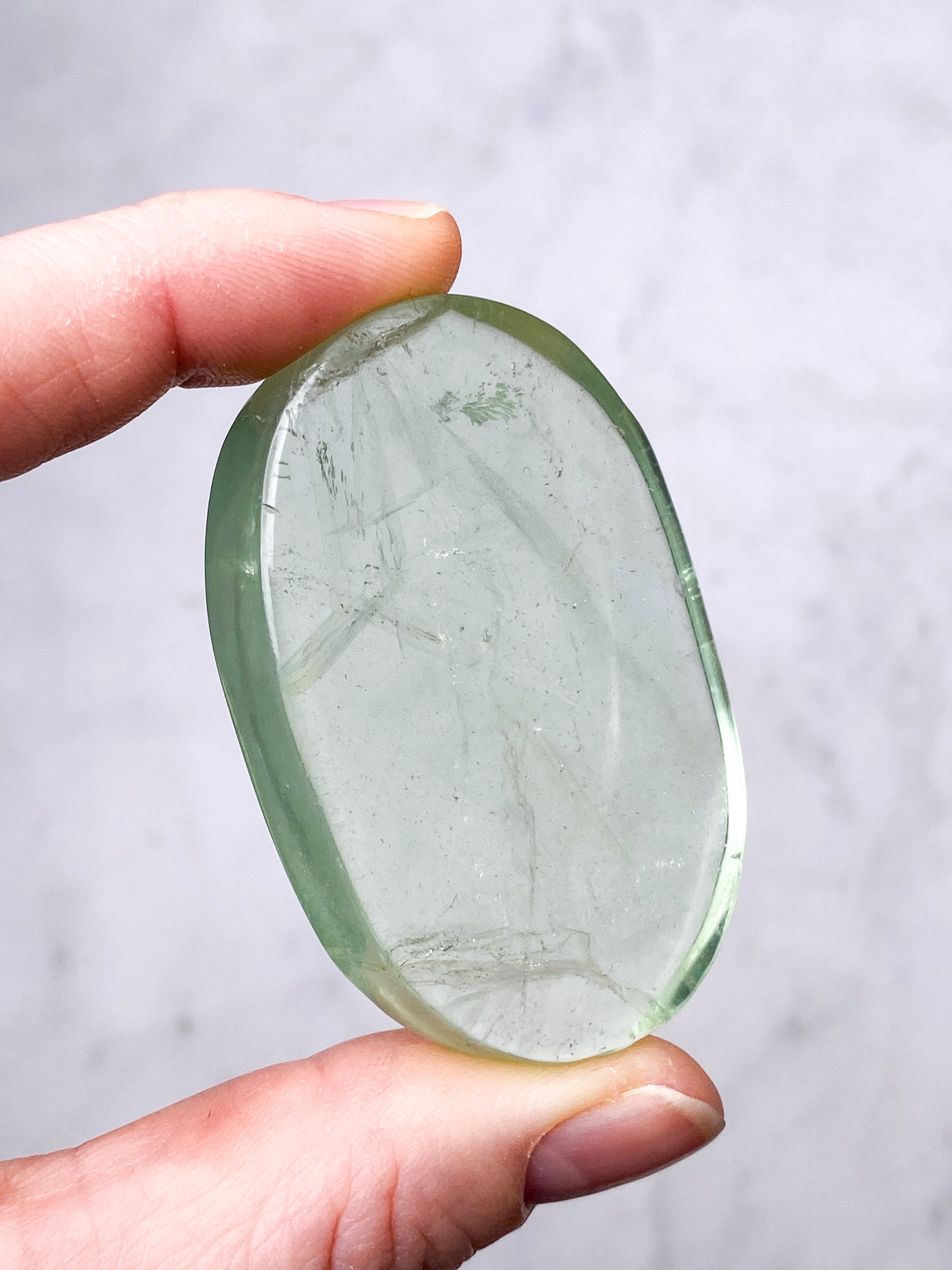 Grönt äpple Fluorit Palmsten (nr 15) (Exklusiv)