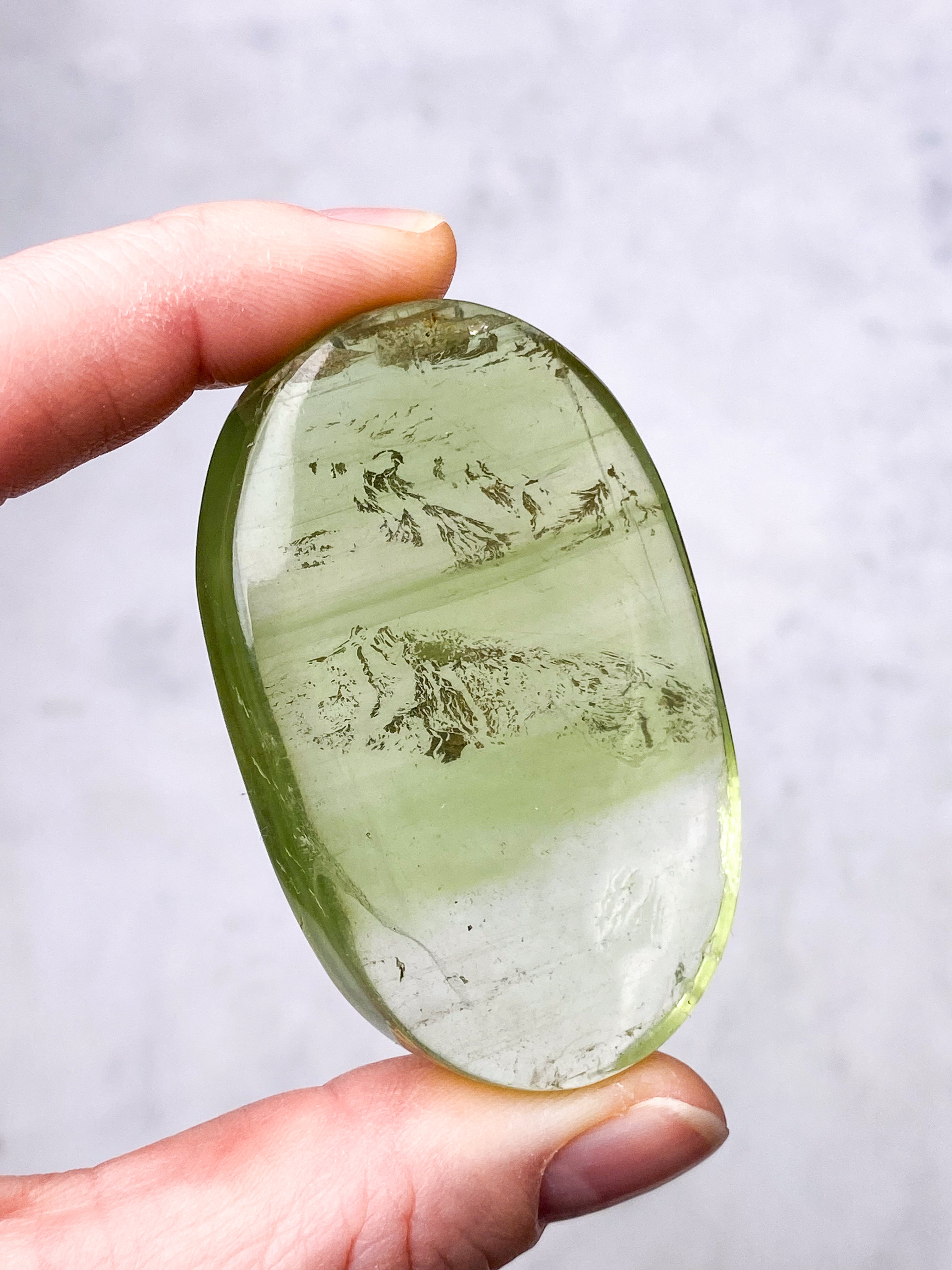 Grön äpple Fluorit Palmsten (nr 18) (Exklusiv)