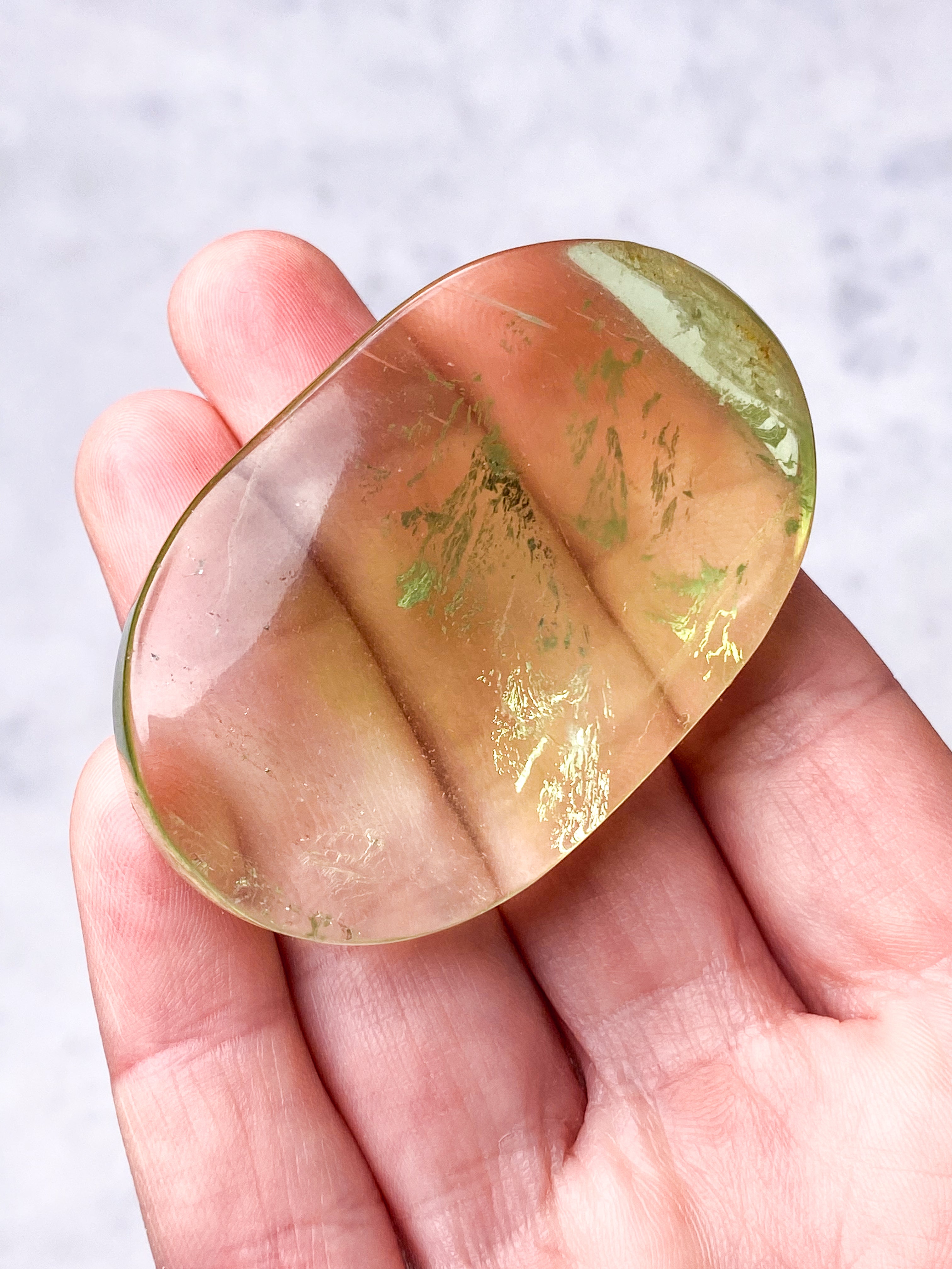 Grön äpple Fluorit Palmsten (nr 18) (Exklusiv)